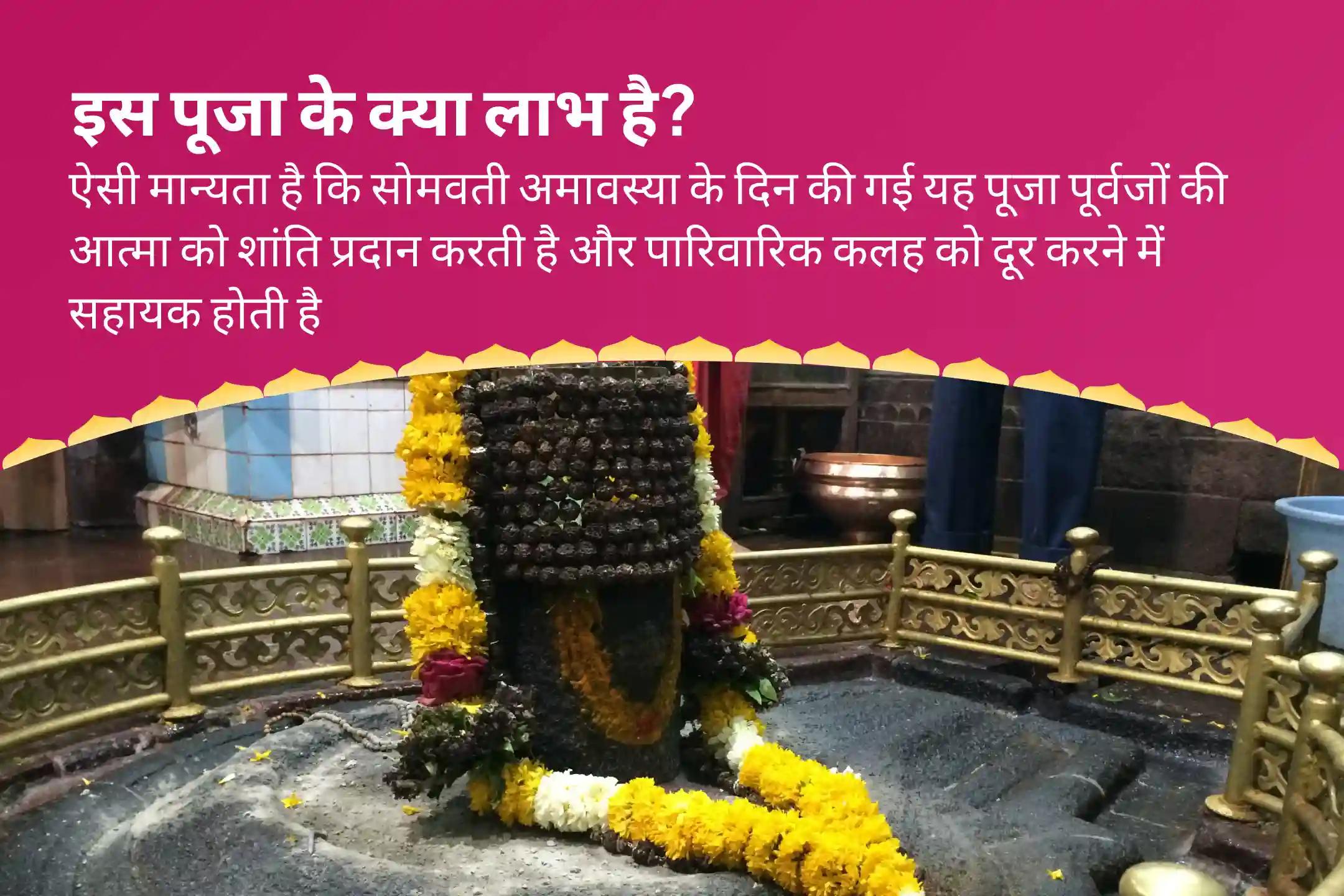 पूर्वजों की आत्मा की शांति और पारिवारिक विवादों को सुलझाने के लिए  ज्योतिर्लिंग सोमवती अमावस्या घृष्णेश्वर विशेष 