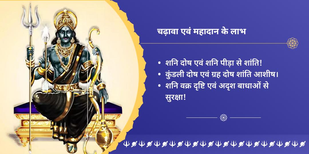 शनि जयंती नवग्रह दोष निवारण चढ़ावा एवं दान