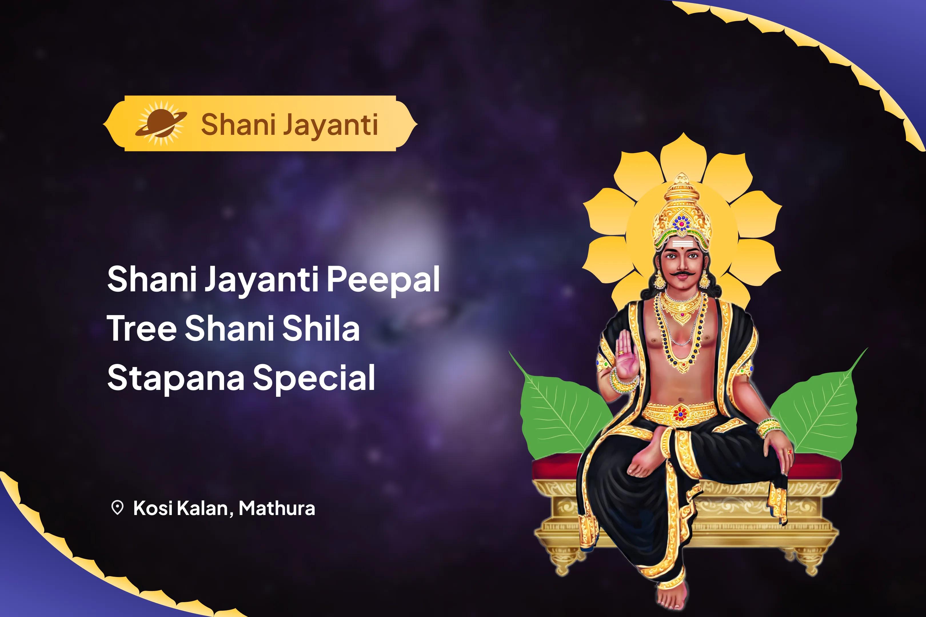 Saturday Peepal Tree Shani Shila Stapana Special Shani Kavach Stotra Path, Krishna Govinda Mantra Jaap, and Shani Shanti Yagya Best Remedy for Saade Saati and Dhaiya Afflictions