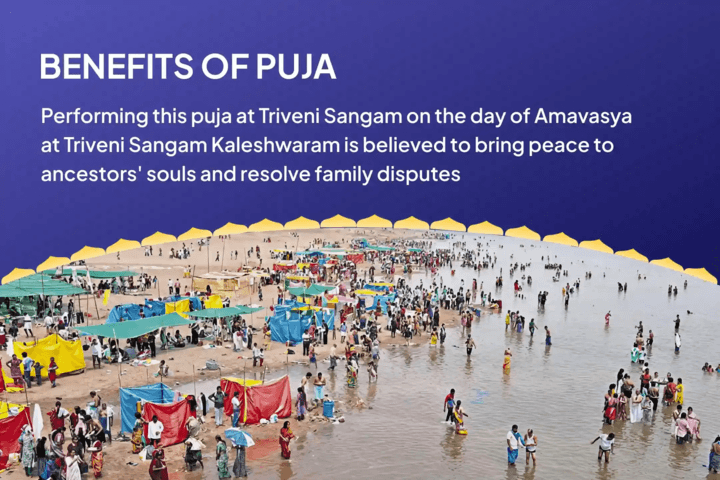 Sarasvati Pushkaralu Triveni Sangam Special Pitru Dosha Shanti Puja and Til Tarpanam to liberate ancestors' souls and seek their blessings