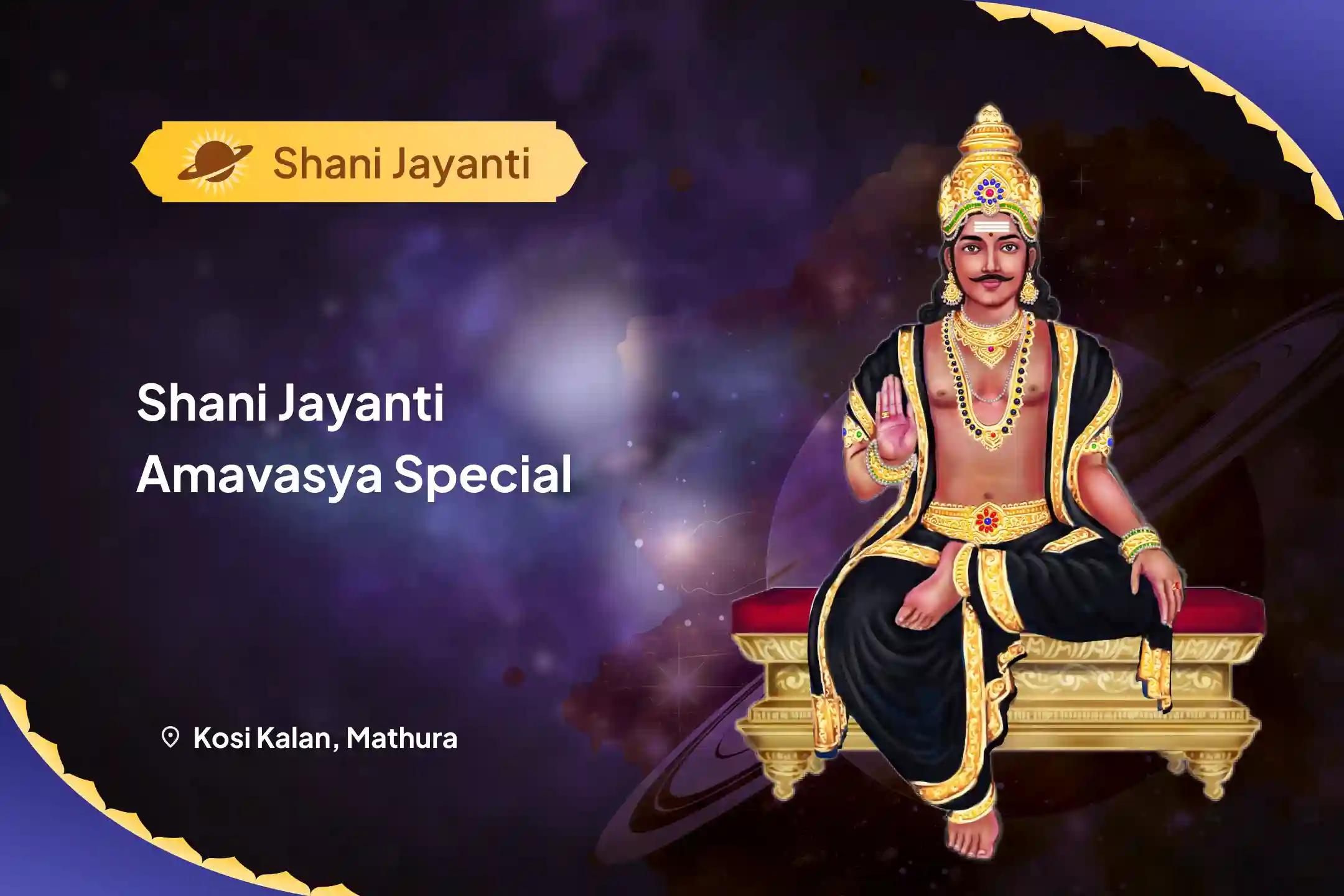 Shani Jayanti Amavasya Special Shani Shanti Mahapuja and Yagya for Overcoming Obstacles, Misfortunes and Delays in Life