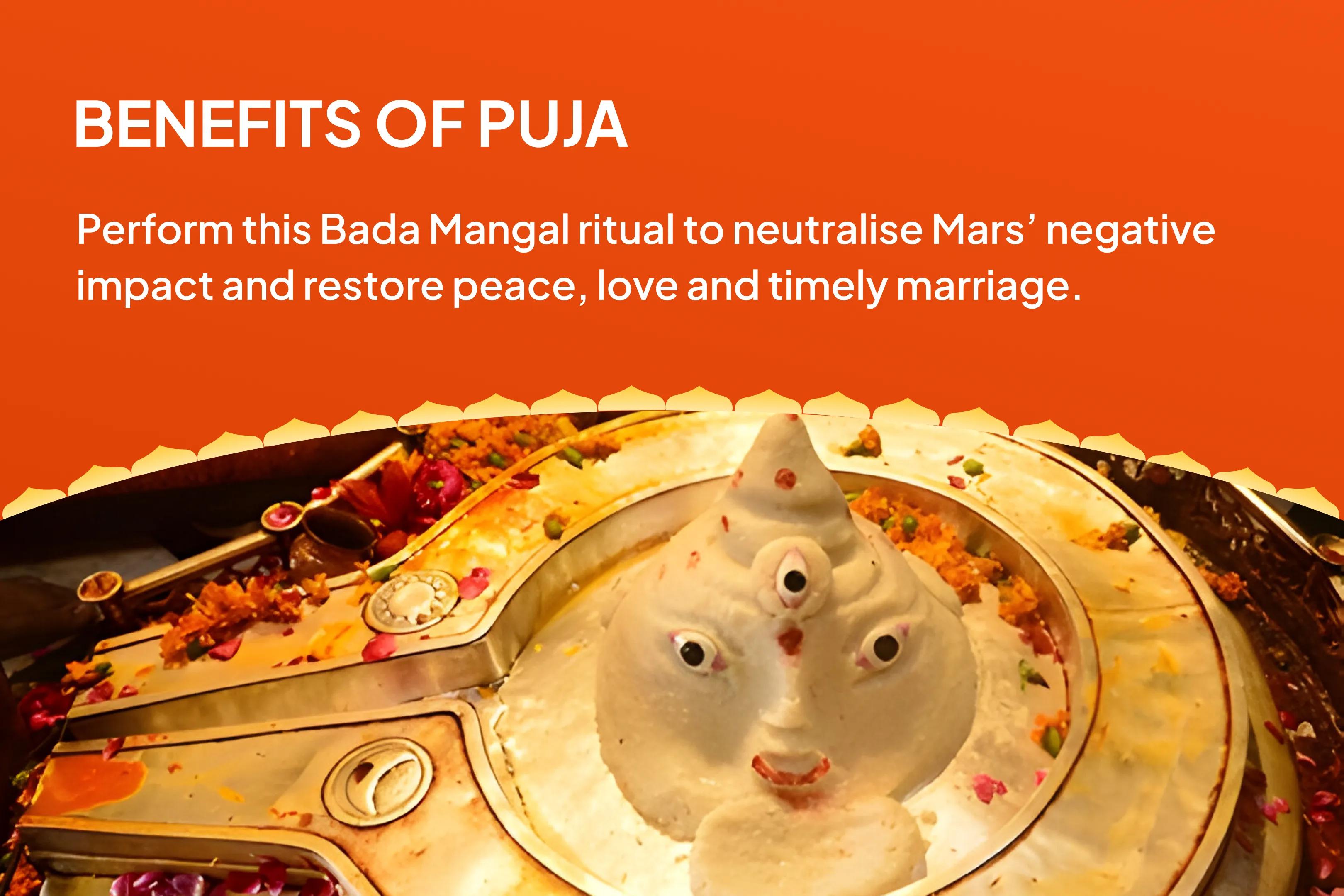 Bada Mangal Manglik Dosha Shanti Special Manglik Dosha Shanti Puja, Peepal Tree Puja and Mangal Daan Kunjika to Remove Relationship Tension and Restore Harmony