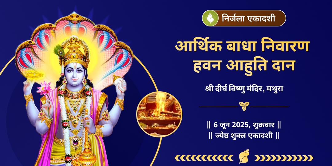 निर्जला एकादशी आर्थिक बाधा निवारण हवन आहुति दान