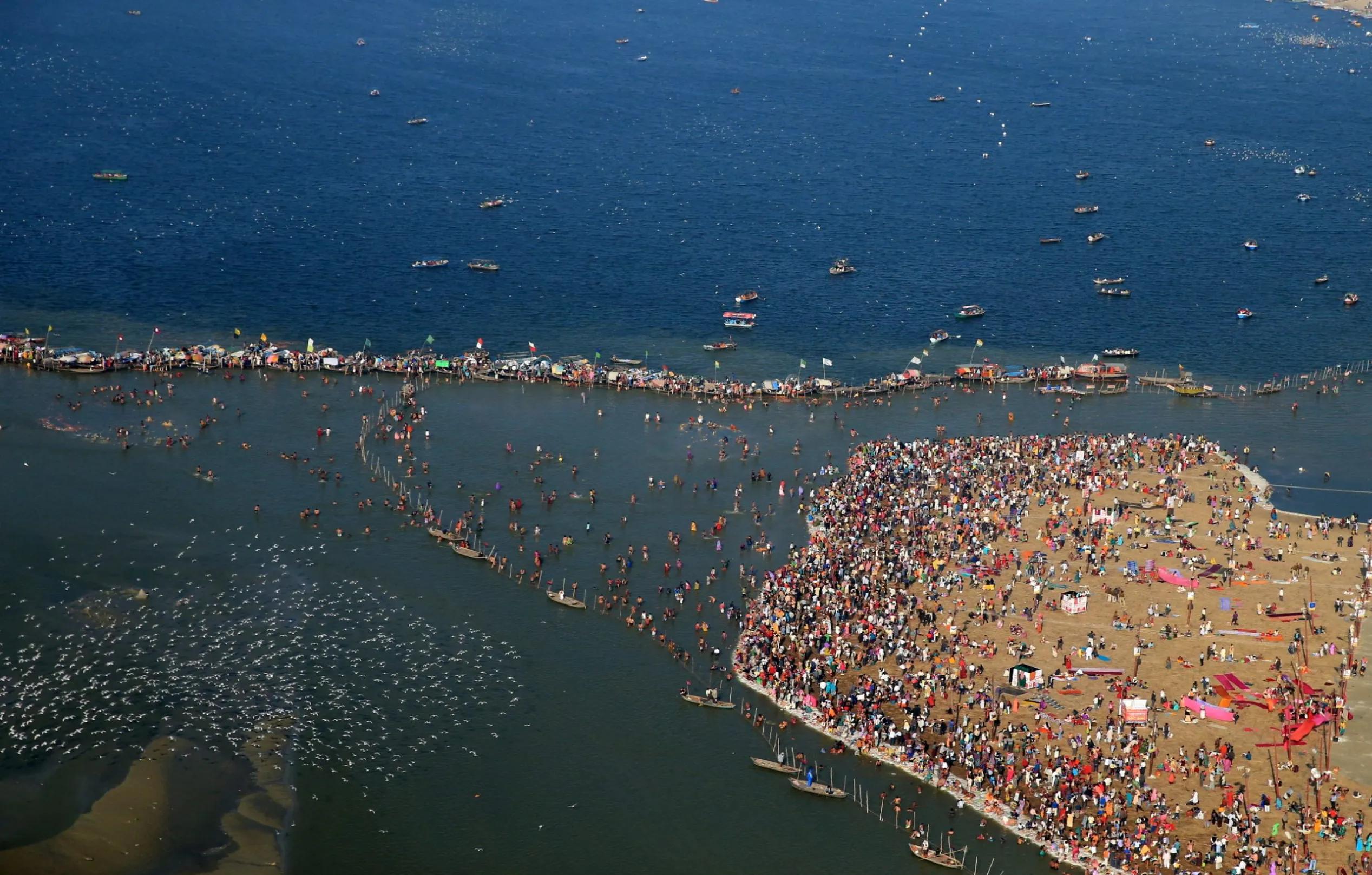 Triveni Sangam Ghat,Prayagraj, Uttar Pradesh