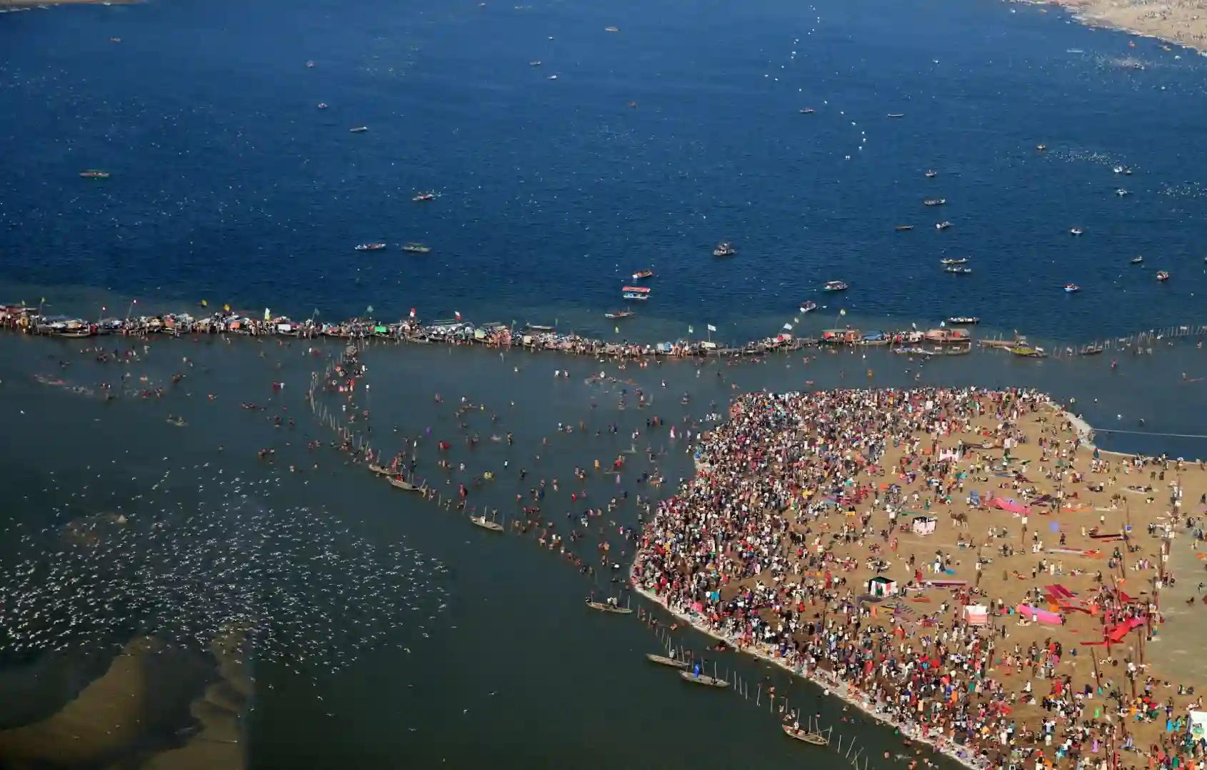 త్రివేణి సంగం,ప్రయాగ్రాజ్, ఉత్తరప్రదేశ్