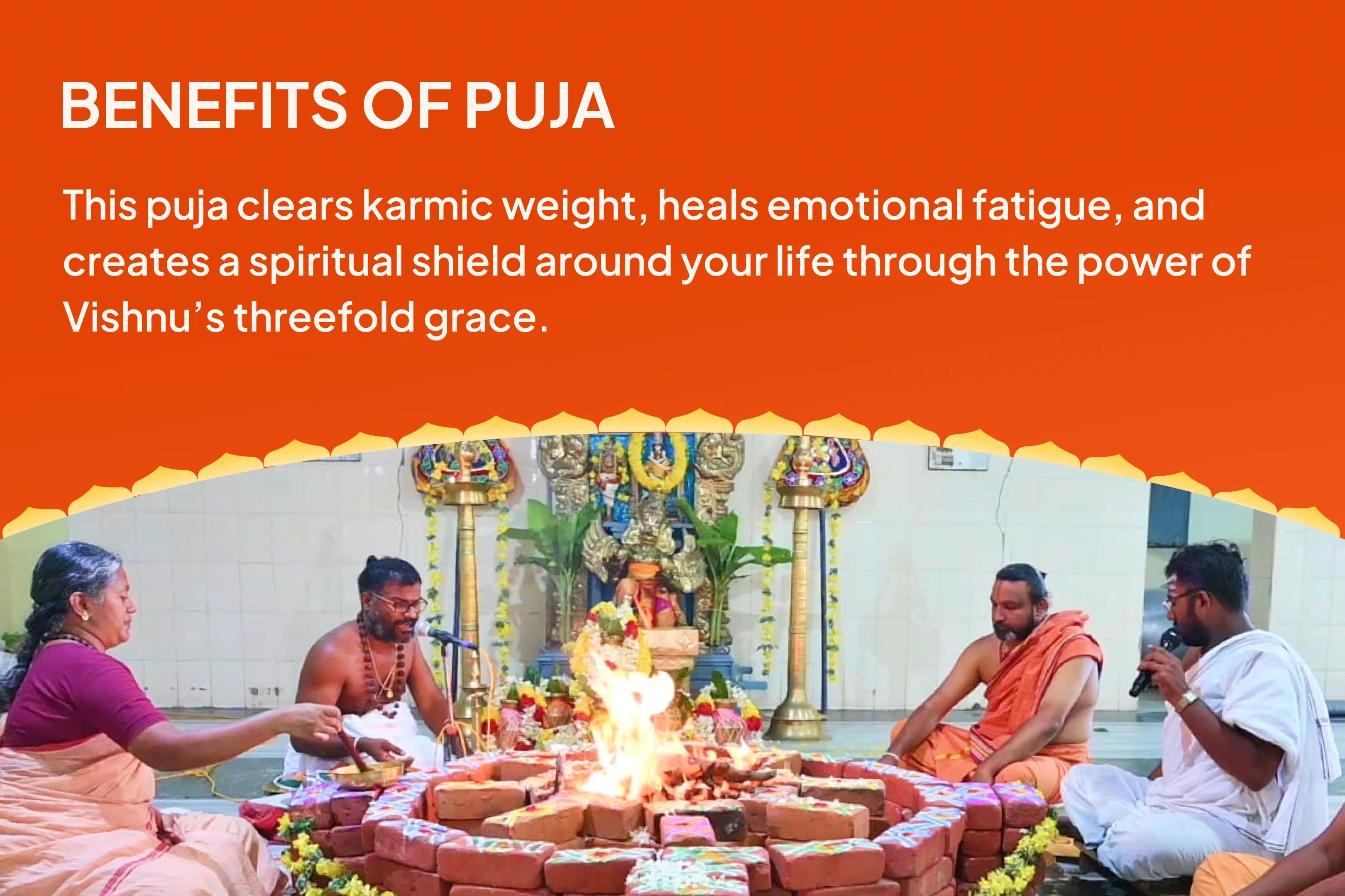 Ekadashi Traya Paap Kshaya Anushthan – Body, Mind & Soul Healing 3-Ekadashi – Vishnu Paath and Yagya for Nirjala, Yogini & Devashayani for Protection from Misfortune, Fear, and Emotional Stress
