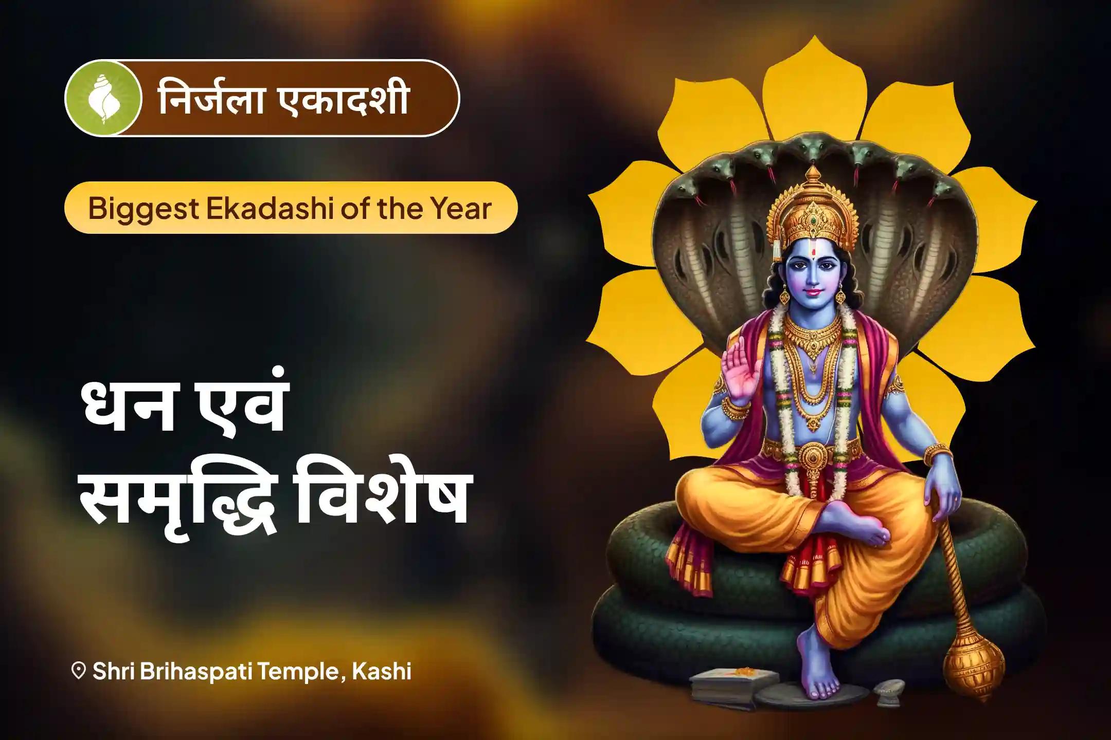 परिवार में समृद्धि और धन की प्रचुरता के आशीर्वाद के लिए निर्जला एकादशी – शुभ विवाह काल विशेष  विष्णु पूजा और हवन