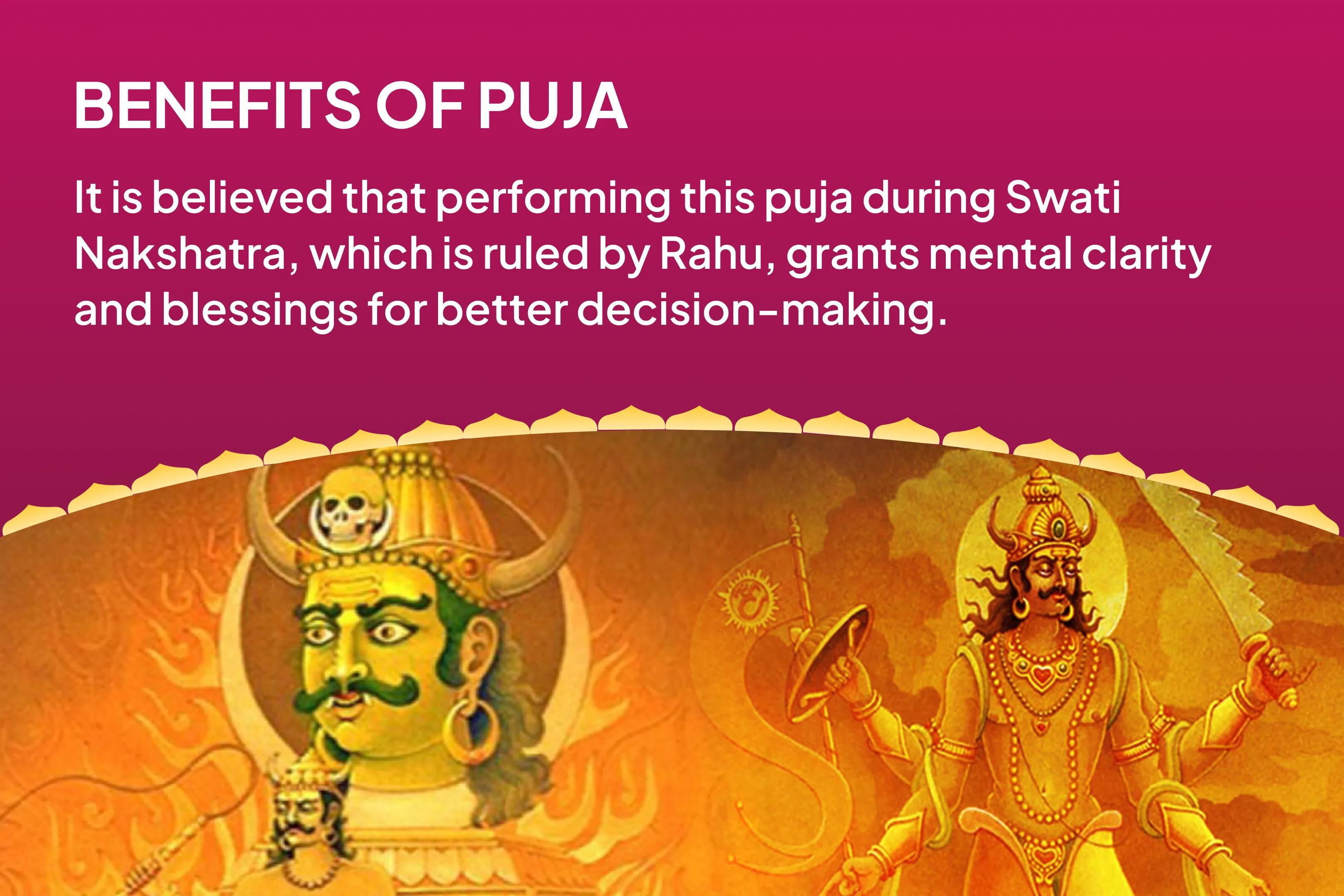 Rahu-Ketu Shanti Nakshatra Special Rahu-Ketu Peeda Shanti Puja and Shiv Rudrabishek For Blessing of Mental Clarity and Improved Decision-Making