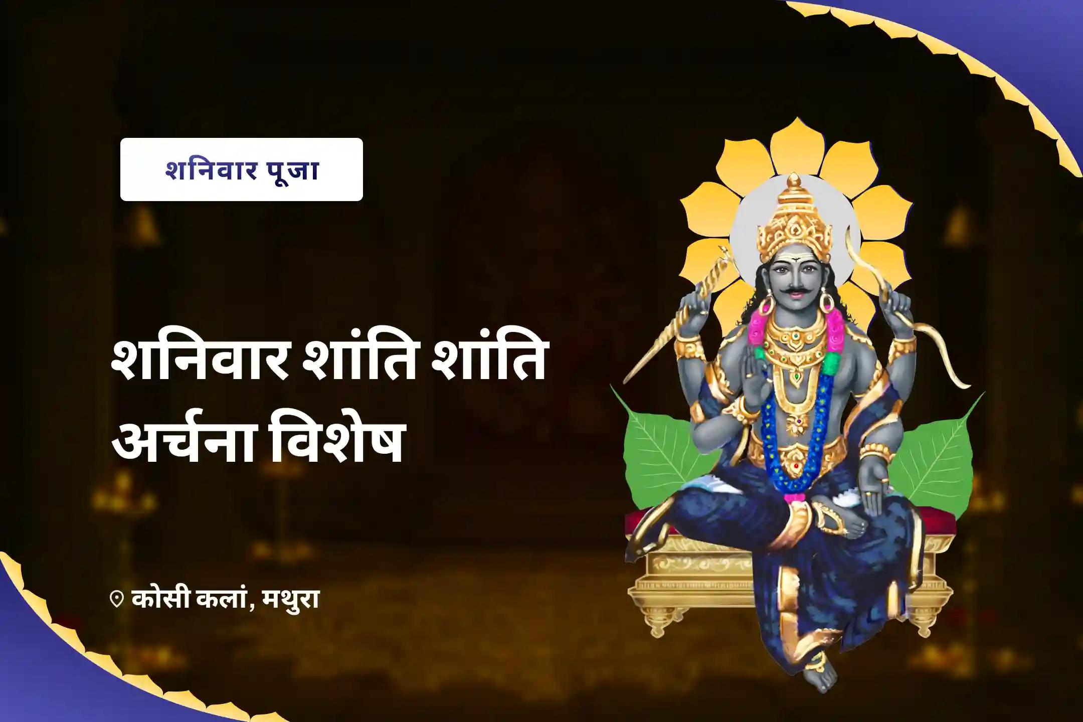 विपत्ति, दुर्भाग्य और विलम्ब से राहत के लिए शनिवार शांति शांति अर्चना विशेष शनि शिला तिल तेल अभिषेक एवं पीपल वृक्ष अर्चना