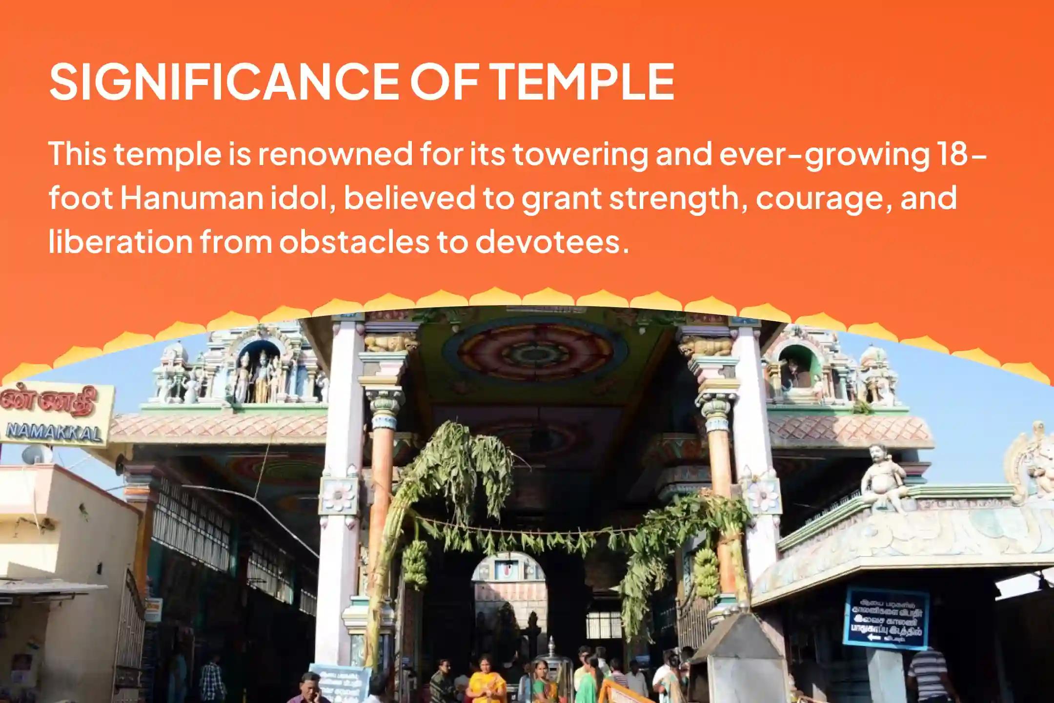 Namakkal Hanuman Aaku Puja Special Anjaneya Swamy Sindhoor Archana, Aaku Puja, and 108 Vada Mala Archana for Courage and Protection of Anjaneya Swamy to Remove Obstacles