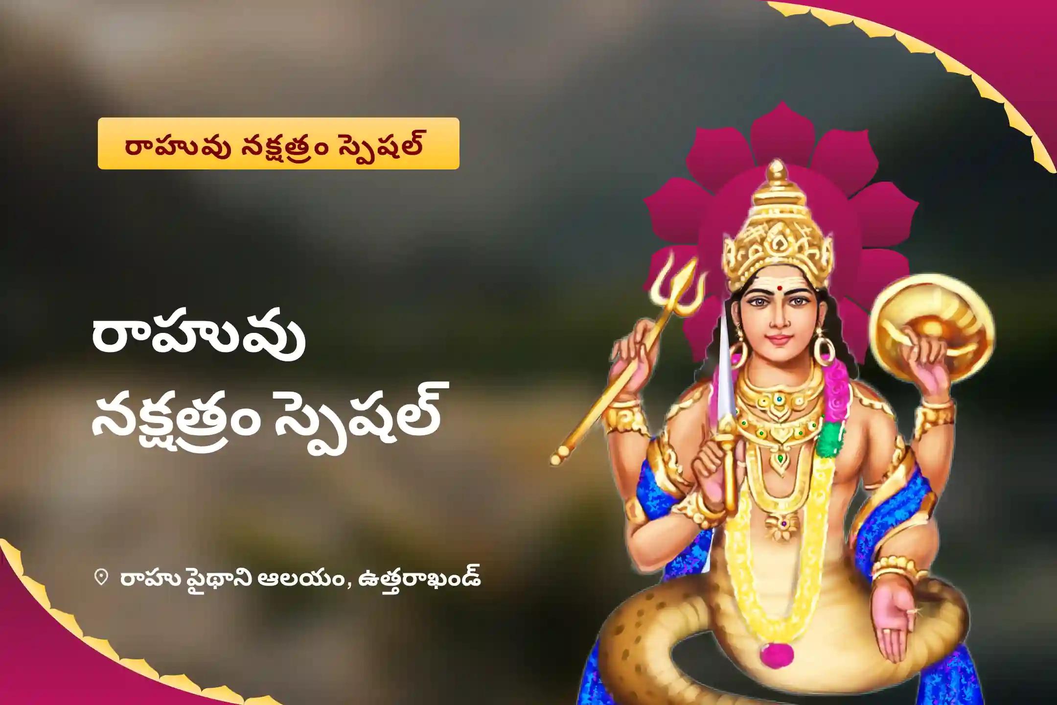 రాహువు నక్షత్రం స్పెషల్ రాహు శాంతి జపం మరియు హోమం మానసిక స్థిరత్వం మరియు విజయం కొరకు ఆశీస్సులు