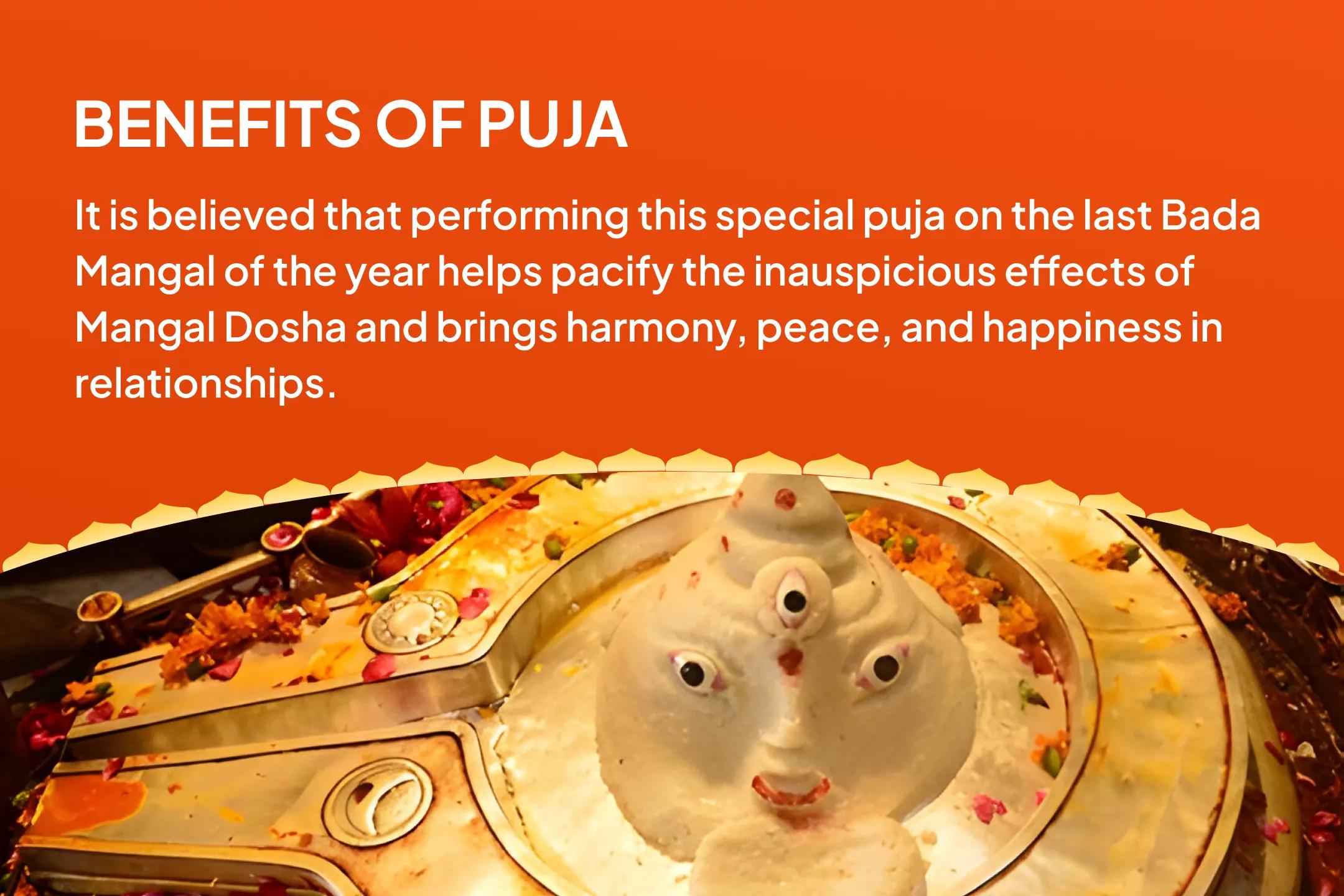 Last Bada Mangal Manglik Dosh Shanti Special Manglik Dosha Shanti Puja, Peepal Tree Puja and Mangal Daan Kunjika For Overcoming Conflicts and Relationship Bliss
