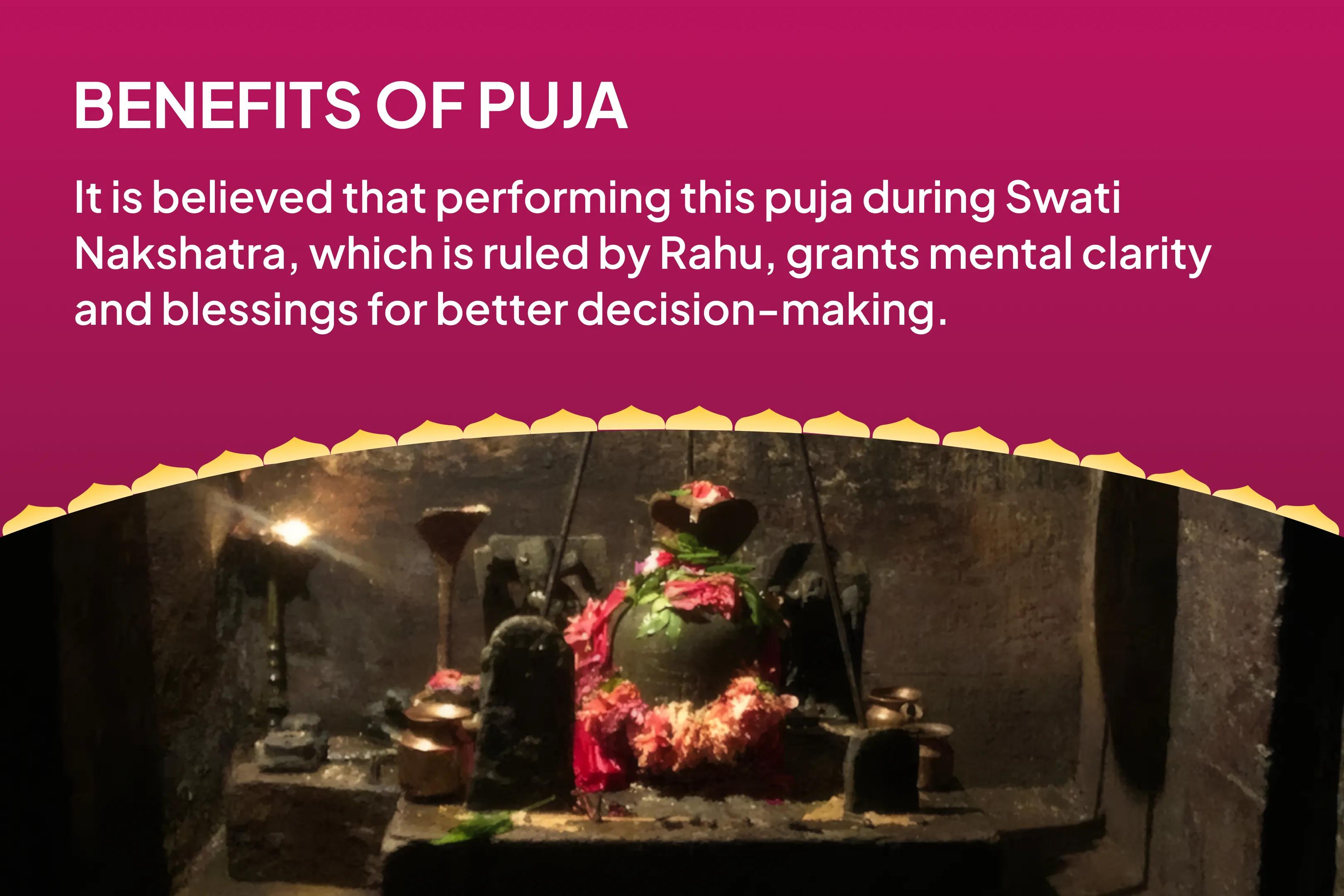 Rahu-Ketu Shanti Nakshatra Special Rahu-Ketu Peeda Shanti Puja and Shiv Rudrabishek for Blessing of Mental Clarity and Improved Decision-Making