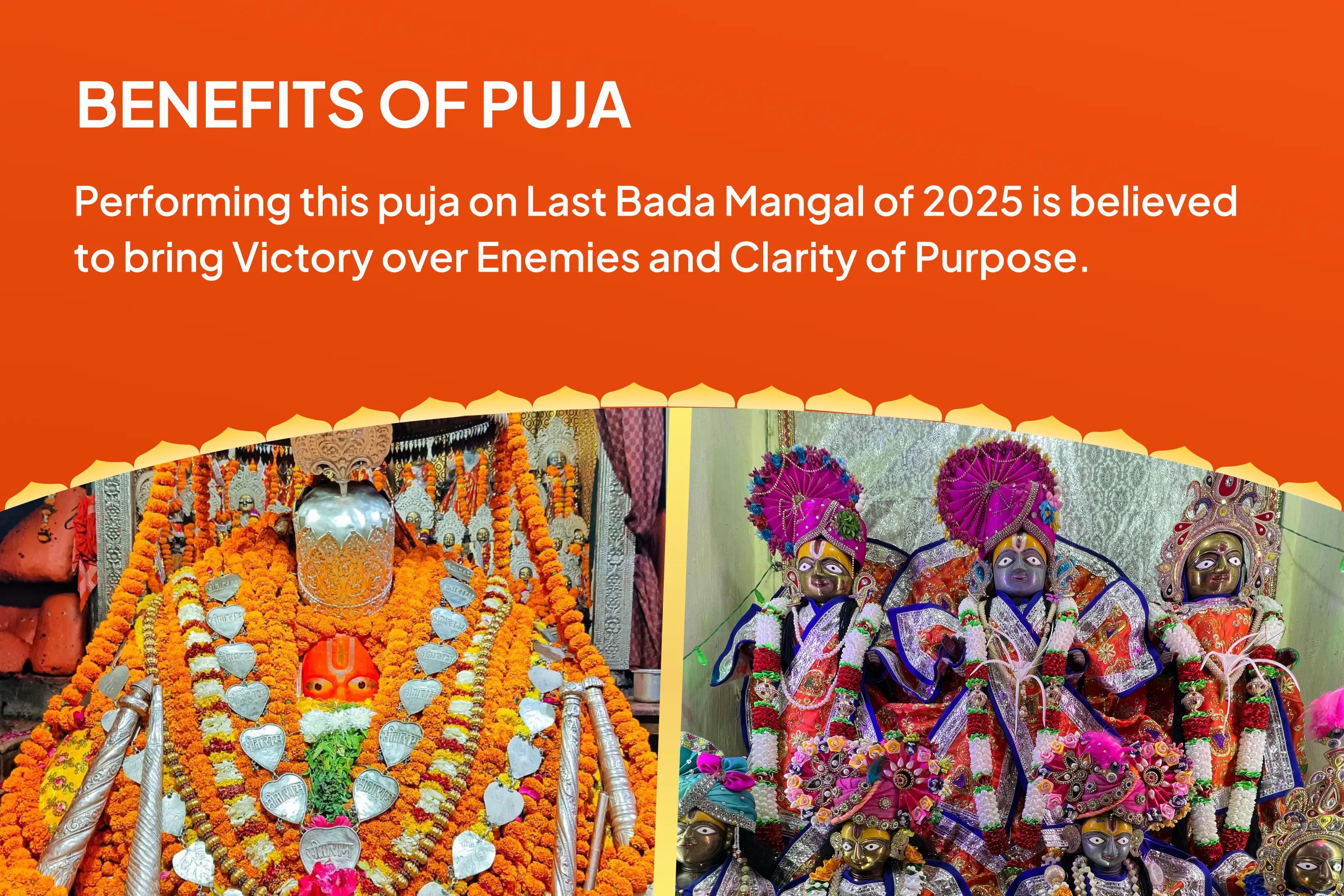 2025 Last Bada Mangal Ayodhya Hanuman Garhi-Rajdwar Combo Ram Stuti Rajdwar Pujan and 11,000 Hanuman Mool Mantra Jaap & Yagya for Defeating Demons to Find Purpose in Life