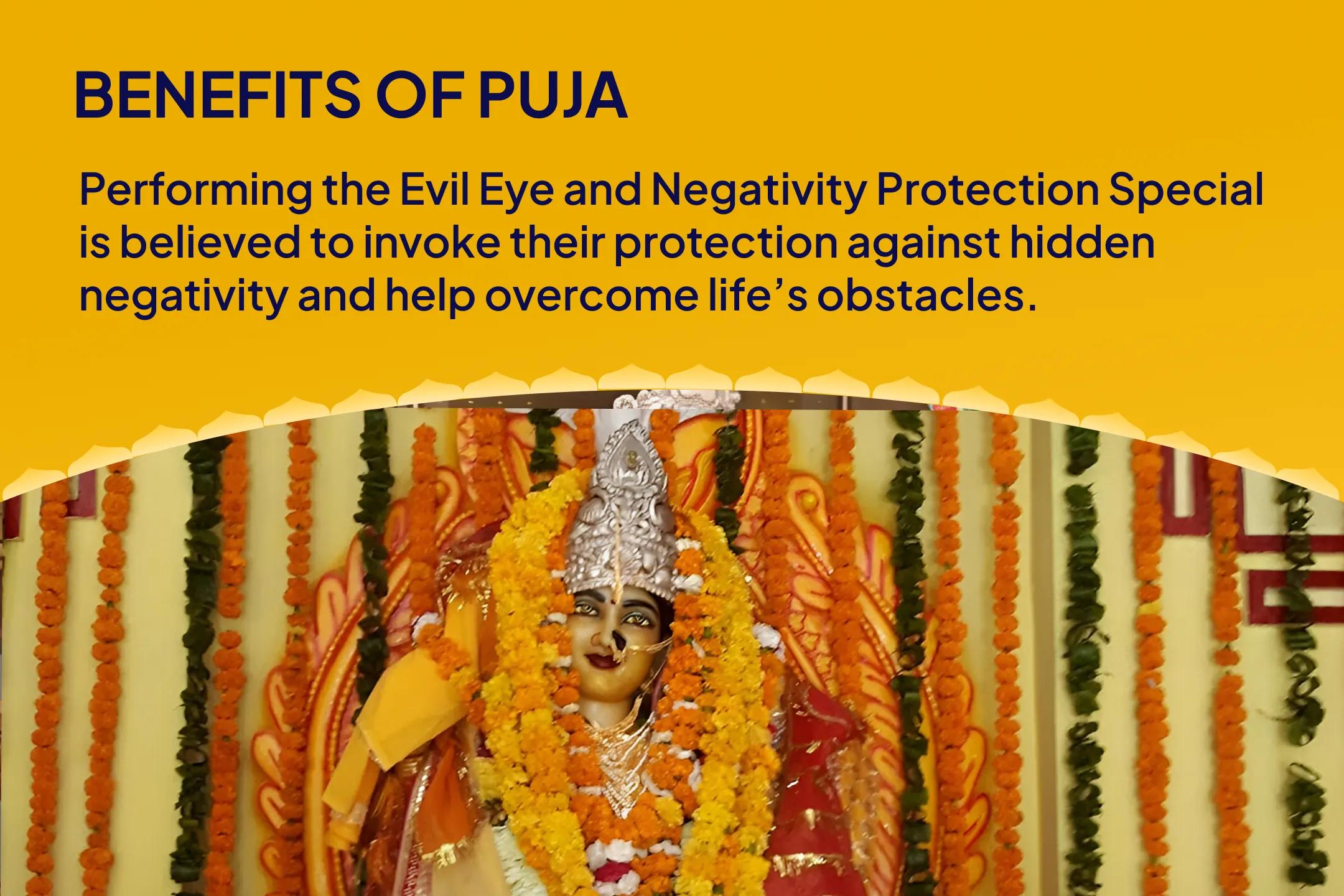 Evil Eye and Negativity Protection Special Evil Energy & Aura Cleansing Puja & Spiritual Shield Activation For Protection From Hidden Negativity And Overcoming Life Blocks
