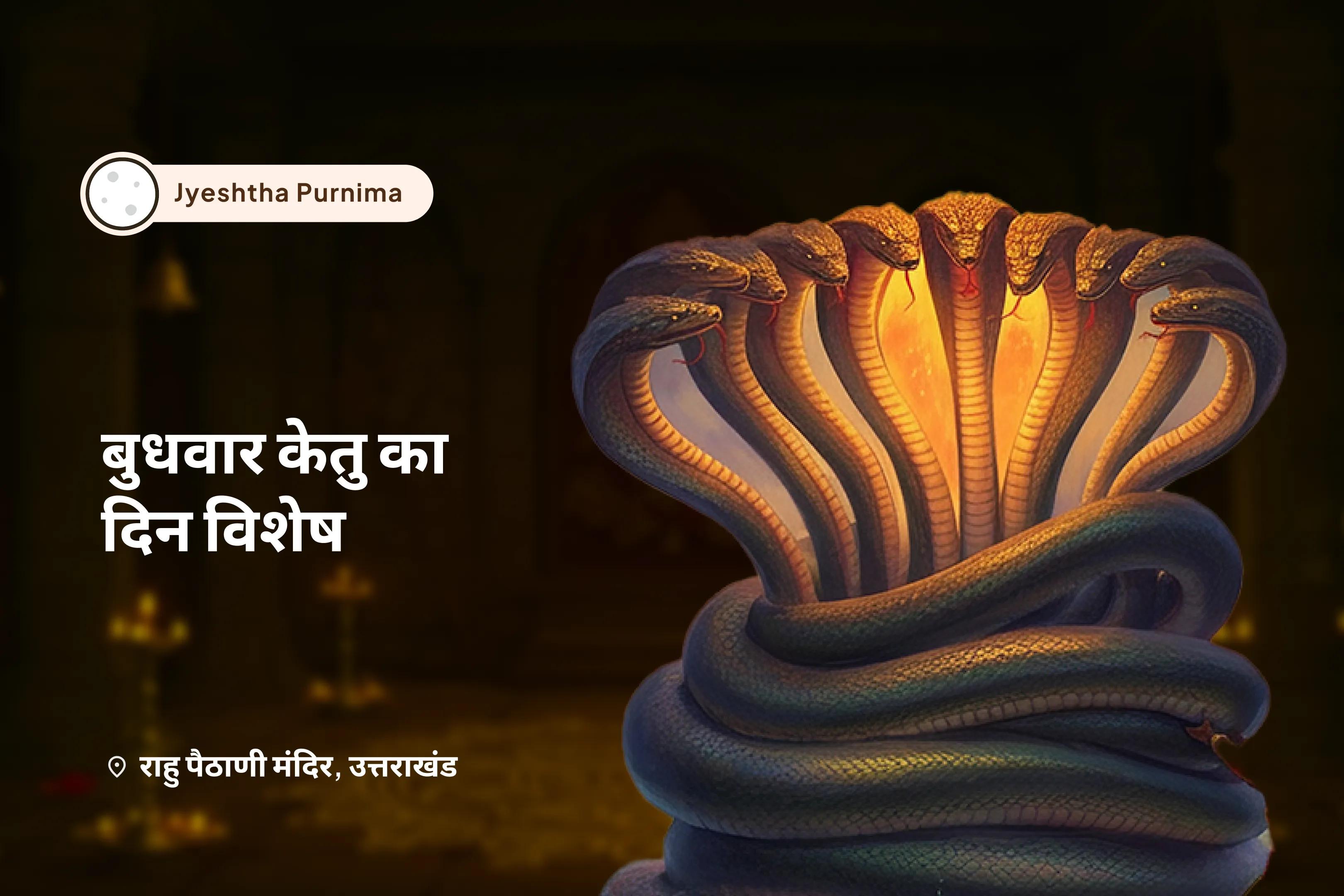 निडरता और मानसिक स्थिरता प्राप्त करने के लिए पूर्णिमा बुधवार केतु का दिन विशेष  काल सर्प दोष शांति पूजा एवं शिव रुद्राभिषेक