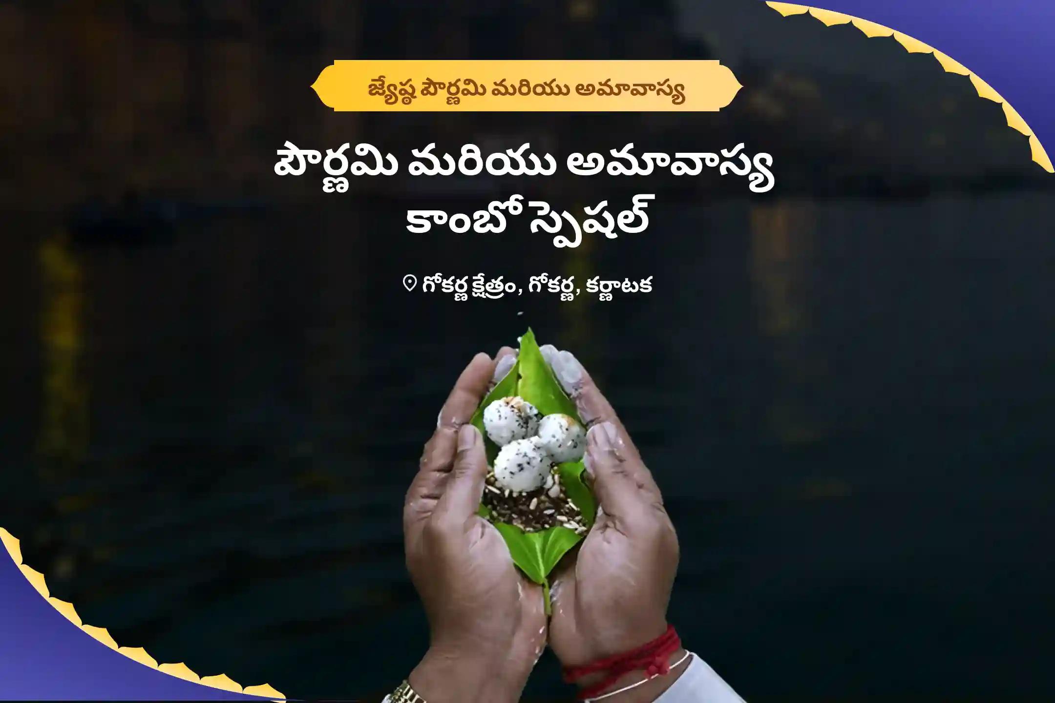 పౌర్ణమి మరియు అమావాస్య కాంబో స్పెషల్ నారాయణ బలి, త్రిపిండి శ్రాద్ధం మరియు తిల హోమం పితృల శాపాల నుండి విముక్తి, మరణించిన ఆత్మలకు శాంతి కోసం