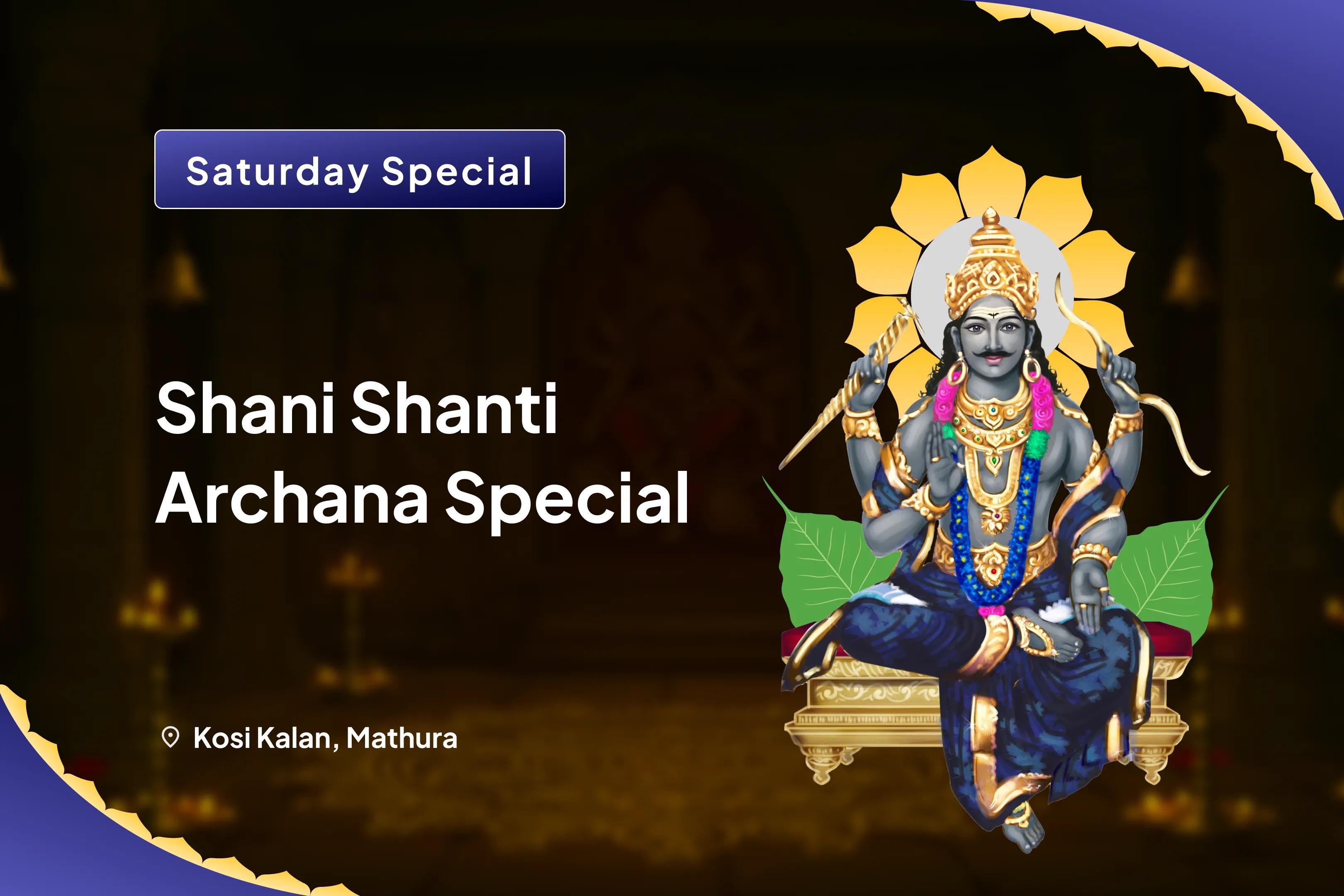  Saturday Shani Shanti Archana Special  Shani Shila Til Tel Abhishek and Peepal Tree Archana For Relief from Adversities, Misfortunes and Delays