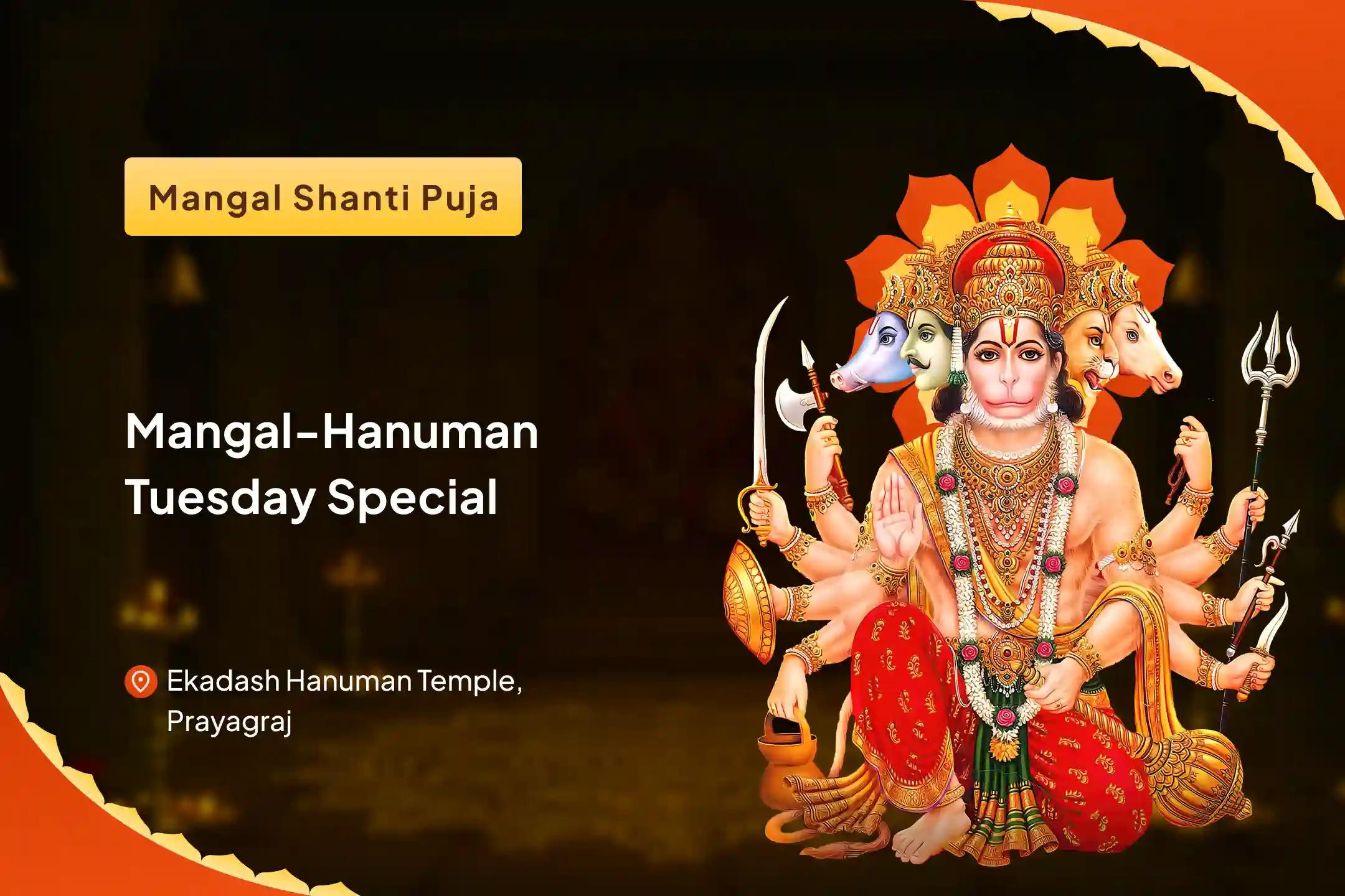 Mangal-Hanuman Tuesday Special 7000 Mangal Graha Shanti Mantra Jaap and Shatrunjay Hanumatstotram Yagya for Overcoming Anger and Aggression to Resolve Conflicts in Life