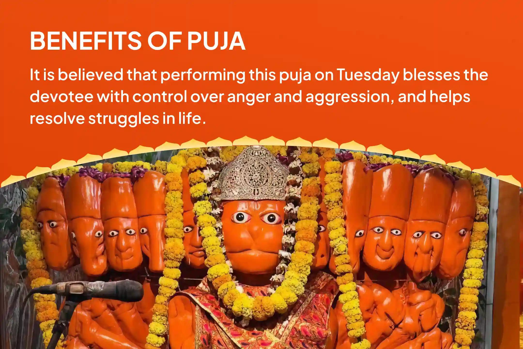 Mangal-Hanuman Tuesday Special 7000 Mangal Graha Shanti Mantra Jaap and Shatrunjay Hanumatstotram Yagya for Overcoming Anger and Aggression to Resolve Conflicts in Life