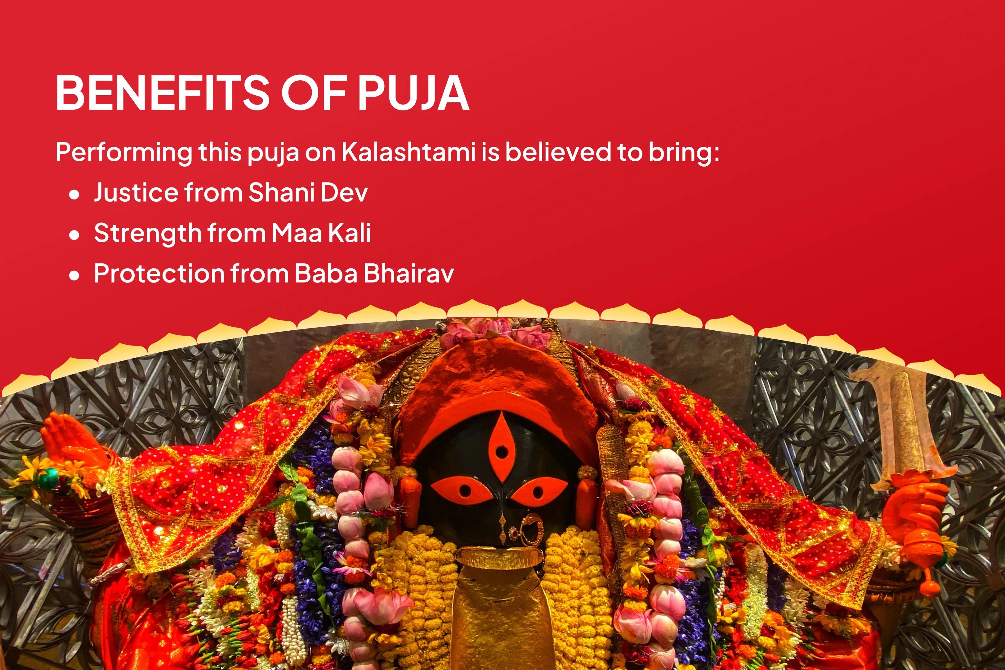 Kalashtami Shani-Bhairav-Kali Combo Shaktipeeth Special Shani Graha Shanti Pujan and Bhairav-Kali Raksha Kavach Mahayagya For Overcoming Obstacles, Misfortunes and Delays in Life 