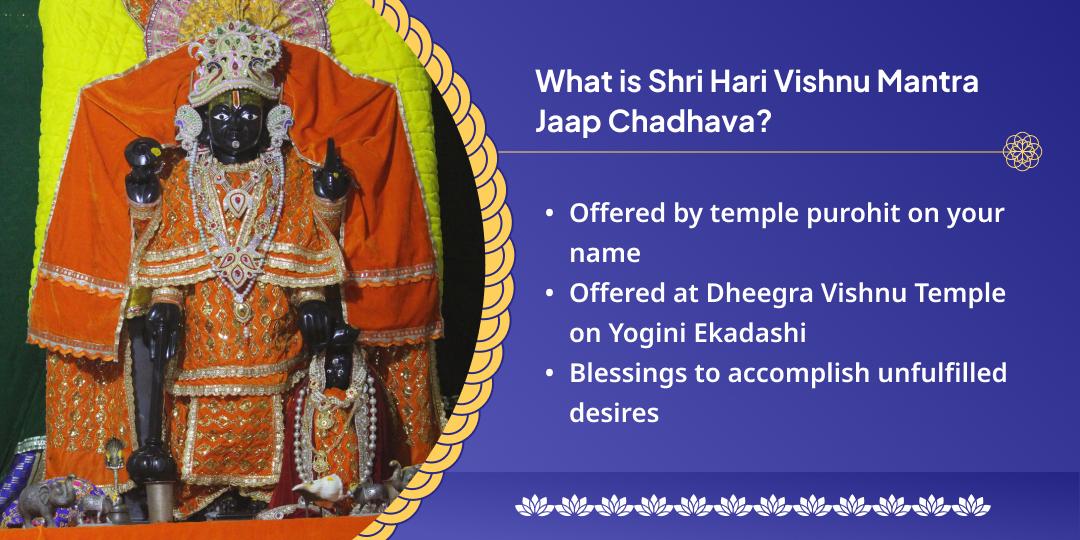 Yogini Ekadashi Manokamna Purti Vishnu Mantra Jaap Chadhava