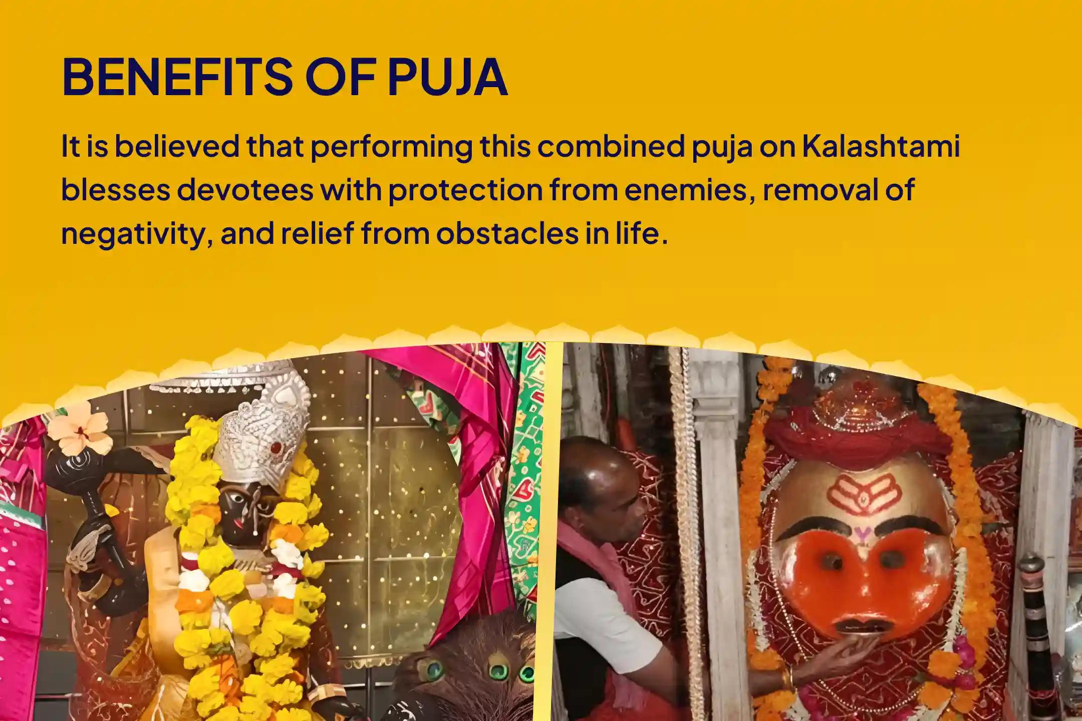 Kalashtami Bagalamukhi-Bhairav-Hanuman Shatru Nashak Combo Maa Bagalamukhi, Kaal Bhairav and Sankat Mochan Hanuman Sarva Kasht Nivaran Puja and Yagya for Protection from Enemies, Destroying Negativity and Removing Obstacles in Life