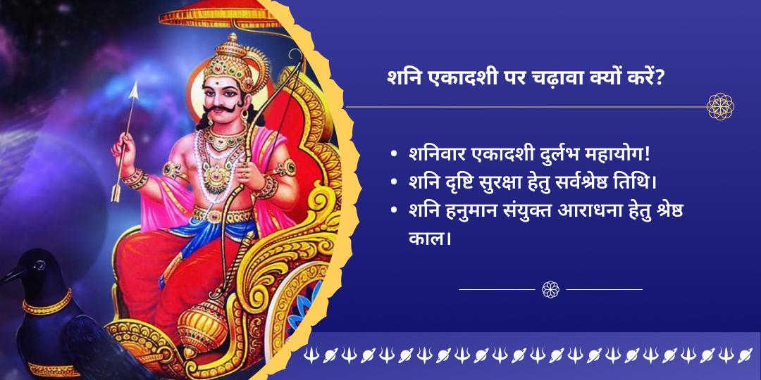 शनिवार एकादशी शनि दृष्टि सुरक्षा द्विमंदिर चढ़ावा