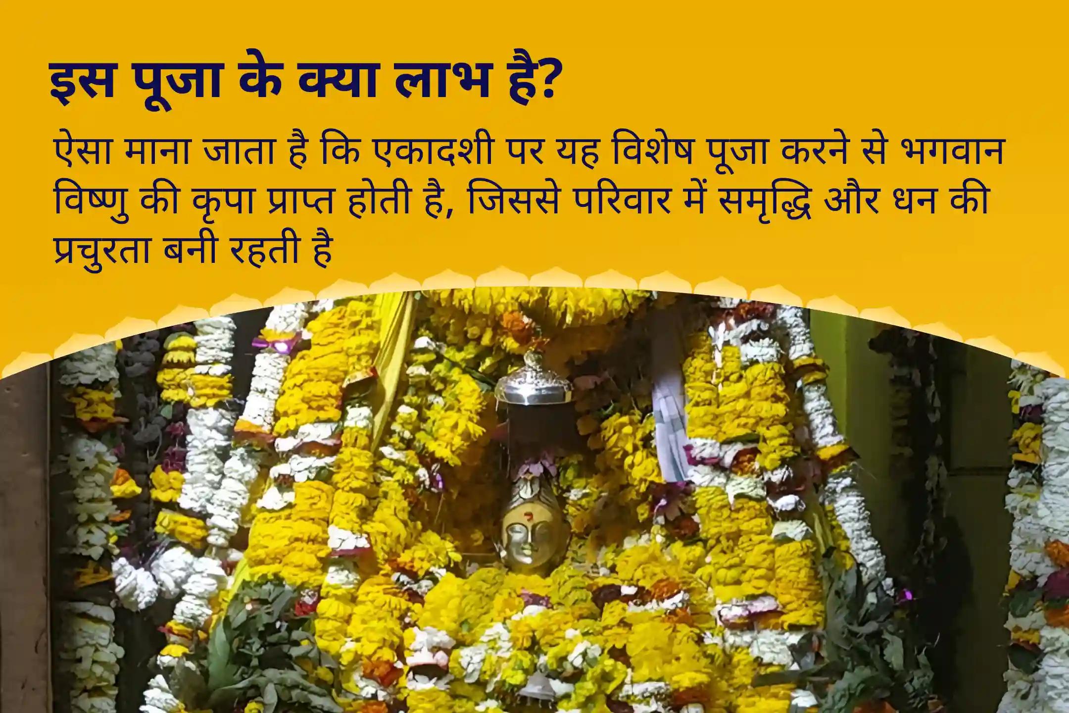 परिवार में समृद्धि और धन की प्रचुरता के आशीर्वाद के लिए एकादशी धन और समृद्धि विशेष विष्णु पूजा और हवन