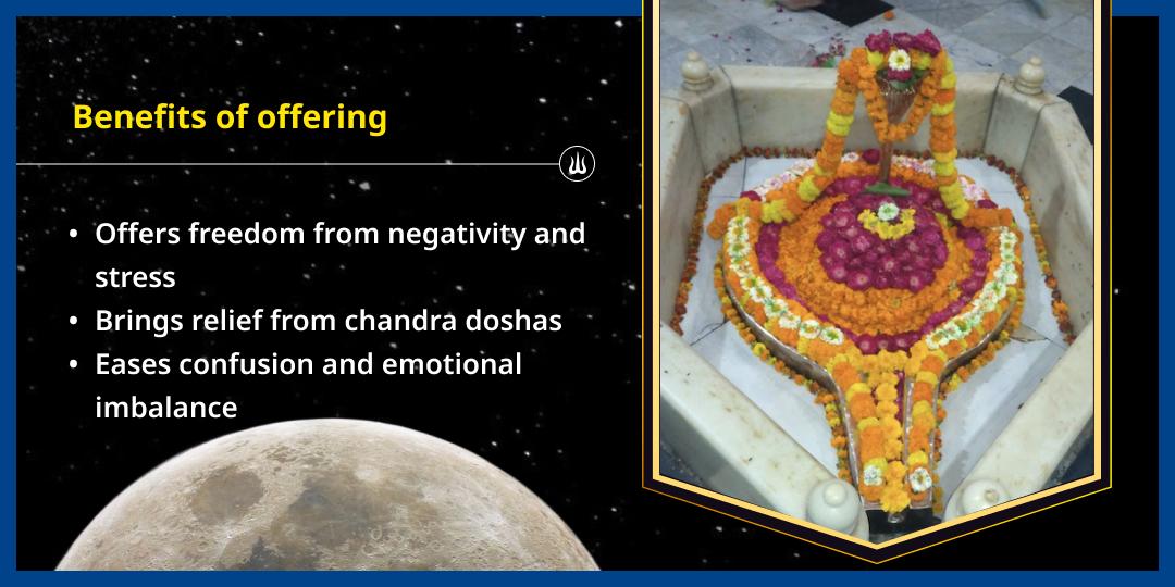 Monday Chandra Dosh Shanti Mahadev Chadhava