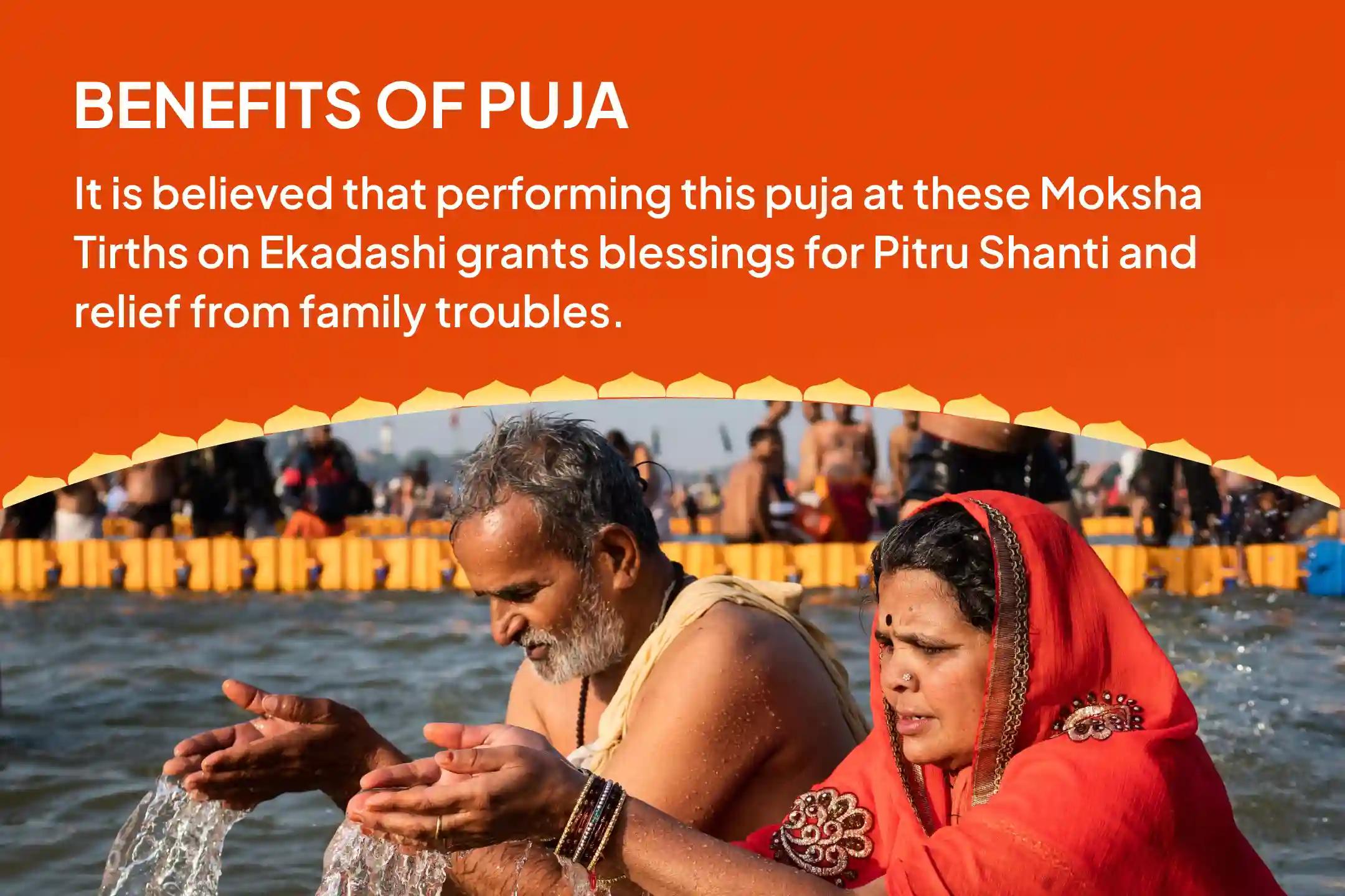Yogini Ekadashi Moksha Tirth Combo Special Pitru Dosh Shanti Mahapuja and Gangotri Dham Ganga Abhishek Puja for Peace of Ancestor's souls and Resolving Family Disputes