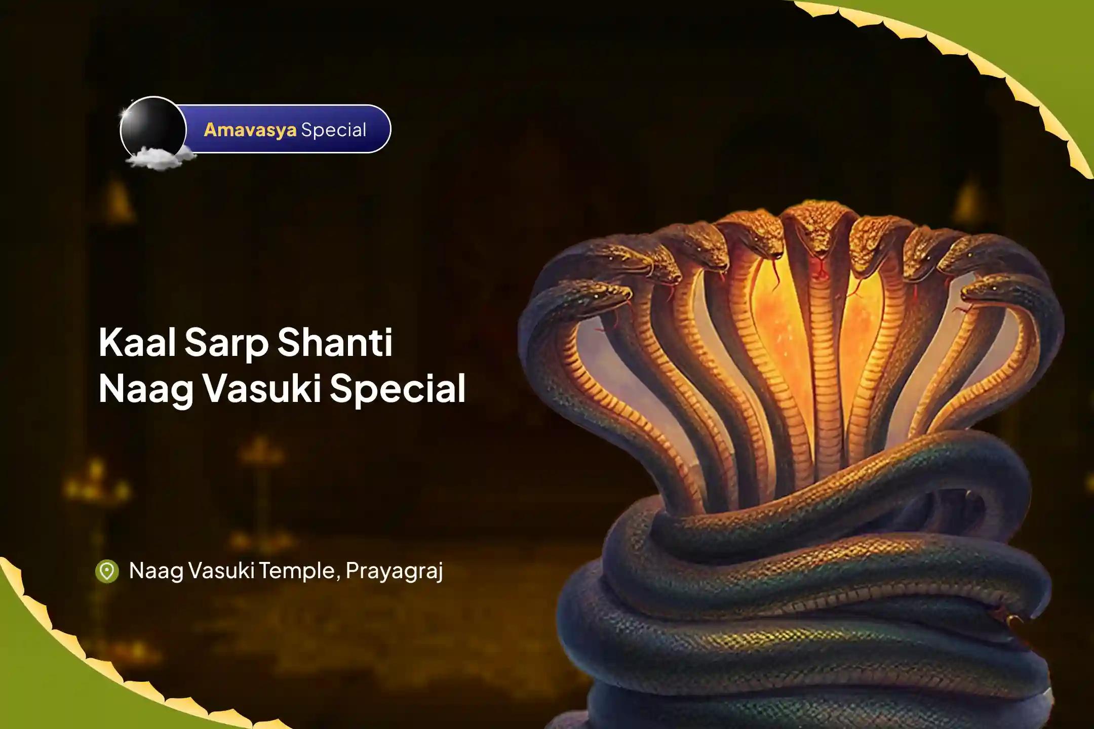 Amavasya Kaal Sarp Shanti Naag Vasuki Special Kaal Sarp Dosh Shanti Puja and Shiv Rudrabhishek For Fearlessness and Achieving Mental Stability