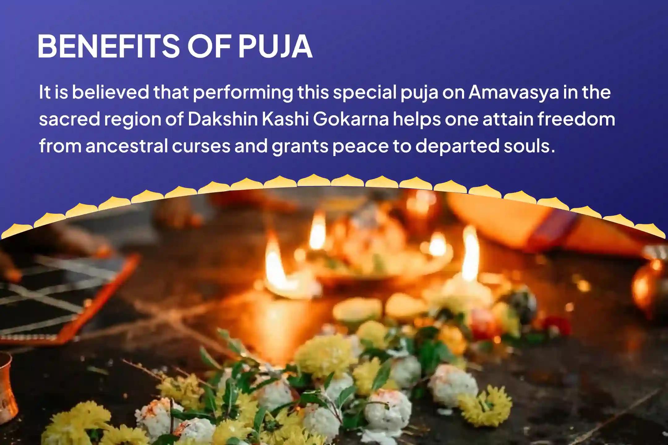 Amavasya Dakshin Kashi Gokarna Tirth Kshetra Special Narayan Bali Puja, Tripindi Shradh Pitru Dosh Shanti Puja To Relieve Ancestral Curse and Bring peace for departed souls
