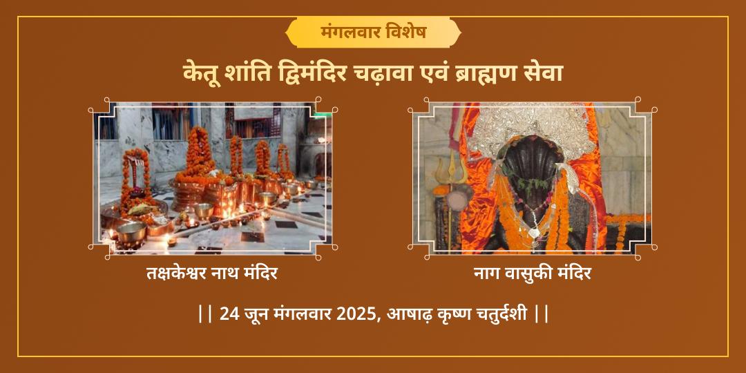 मंगलवार केतु शांति प्रयागराज द्विमंदिर चढ़ावा-ब्राह्मण सेवा 