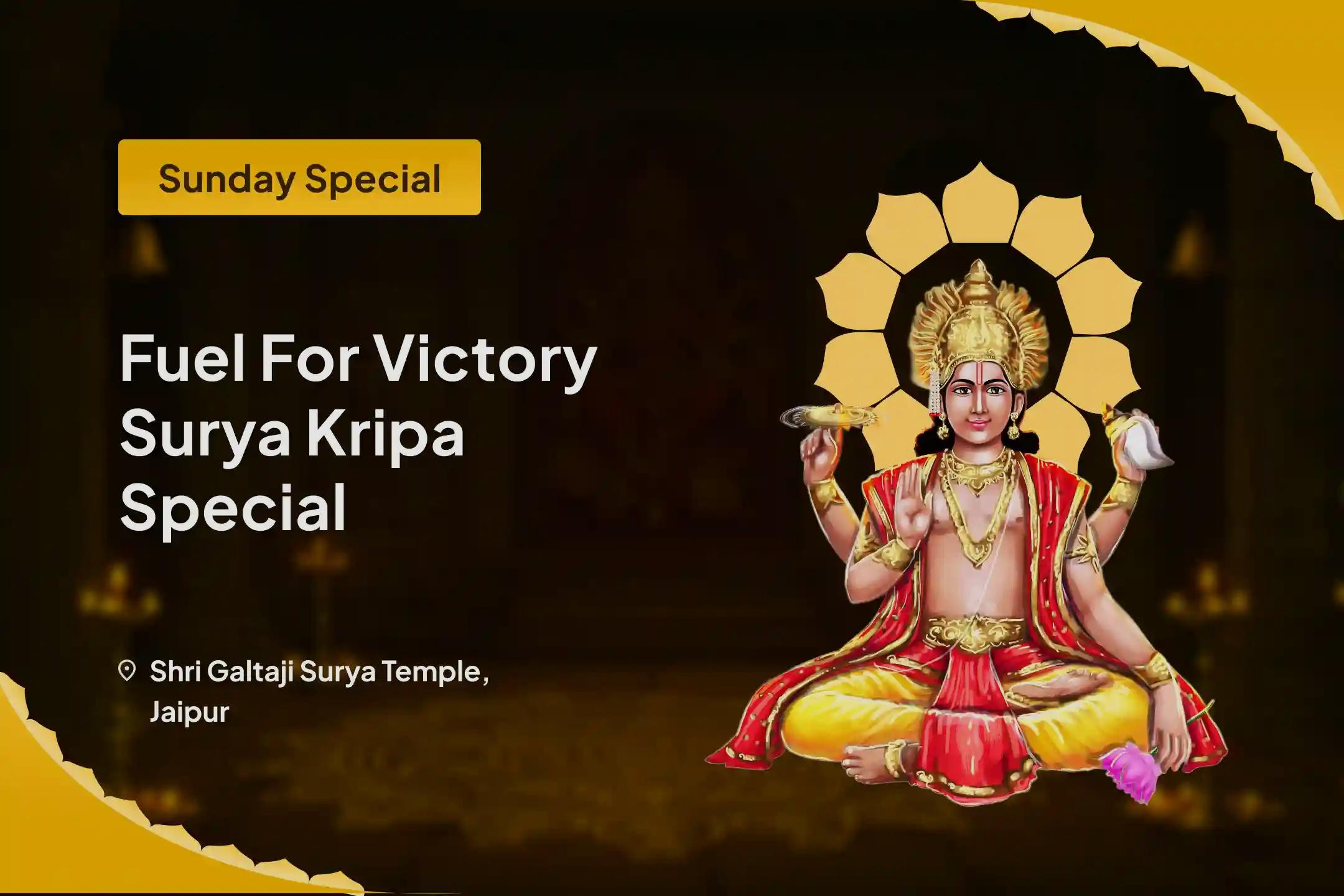 Fuel for Victory Surya Kripa Special 51,000 Surya Gayatri Mantra Jaap and Aditya Hridaya Stotra Path to Unlock Wealth & Growth in Business and Politics