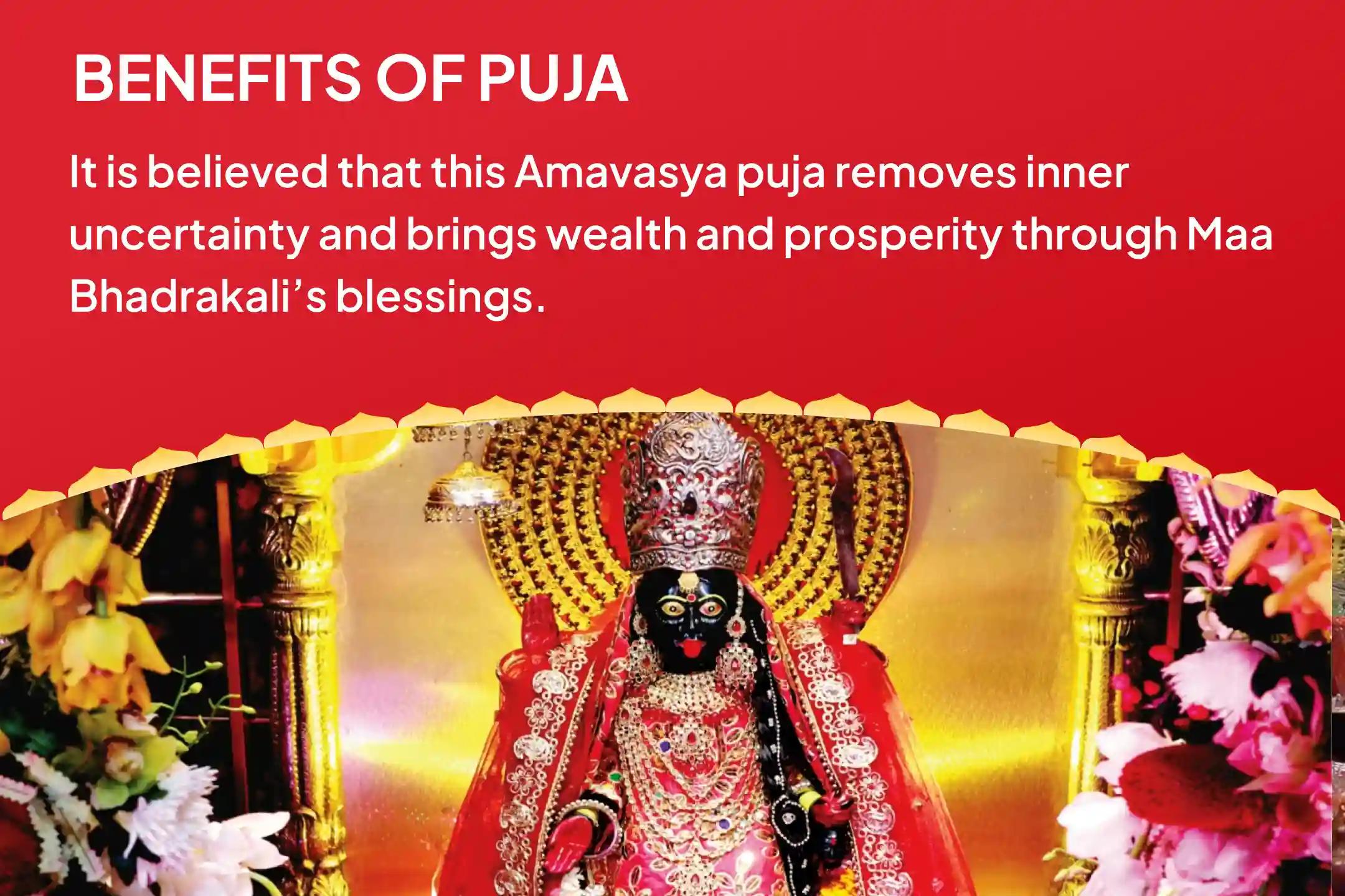Amavasya Bhadrakali Shaktipeeth Special Amavasya Kali Sampatti Raksha Anushthan For Wealth Protection During Times of Uncertainty or Fear