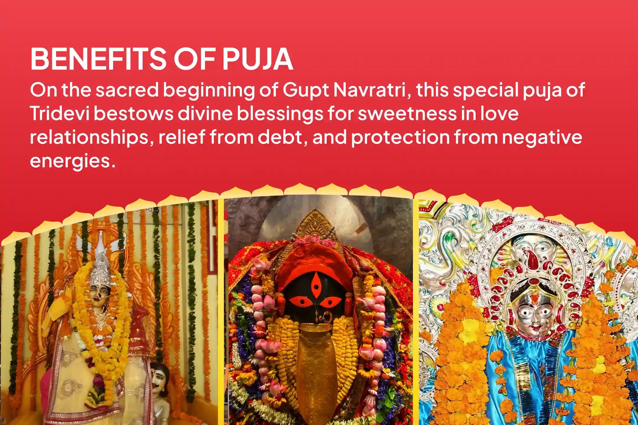 Shakti Siddha Peethas Tri-Power Combo - Navratri Special Bagalamukhi-Kali-Tripura Tridevi Energy Activation Puja & Yagya To Attract Love, Settle Debts & Remove Negative Forces