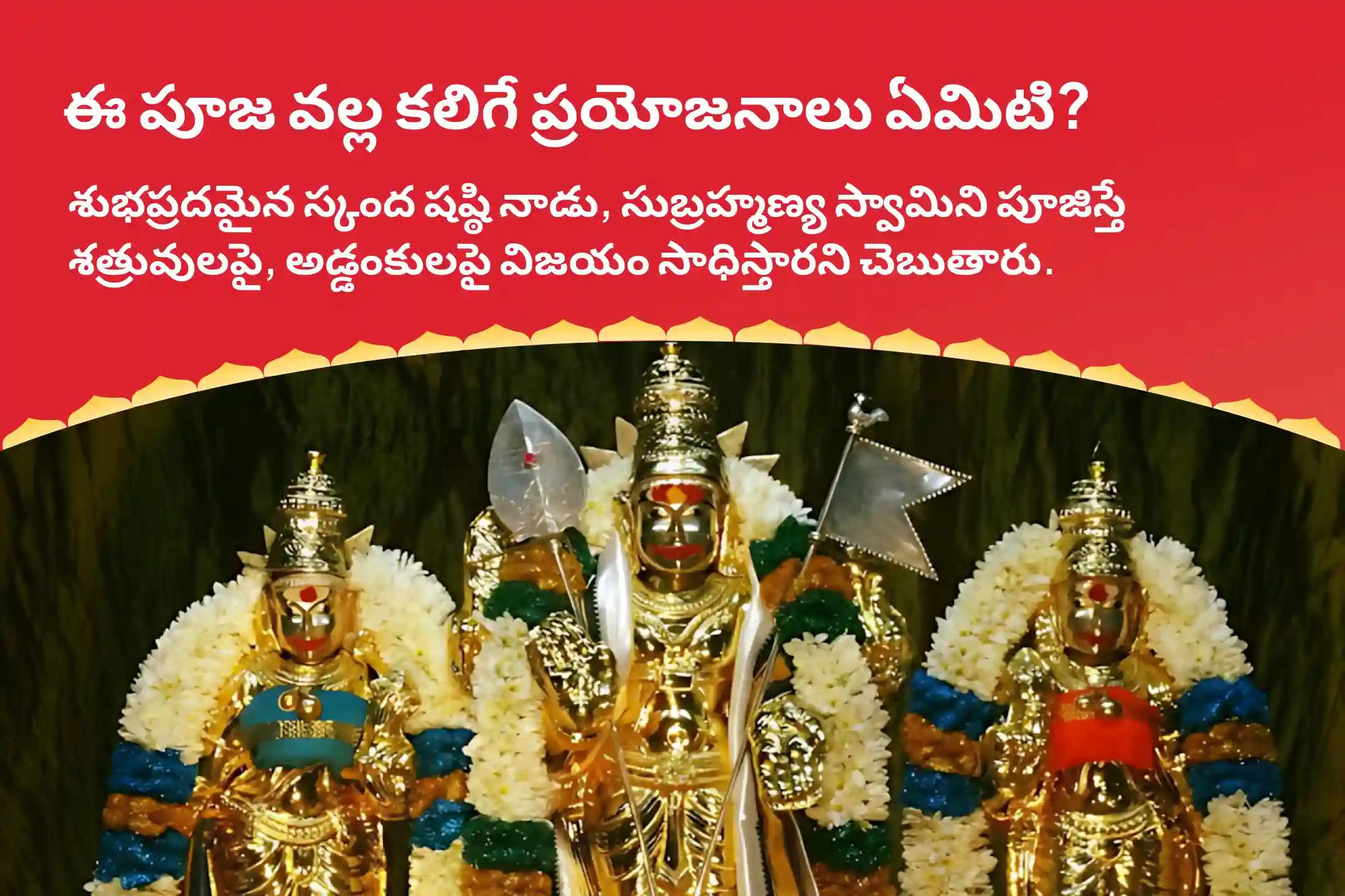 స్కంద షష్ఠి యుద్ధ దైవం స్పెషల్ శత్రు సంహర త్రిషతి హోమం జీవితంలో శత్రువులపై, విఘ్నాలపై విజయం సాధించడానికి పొందే ఆశీస్సులు కొరకు