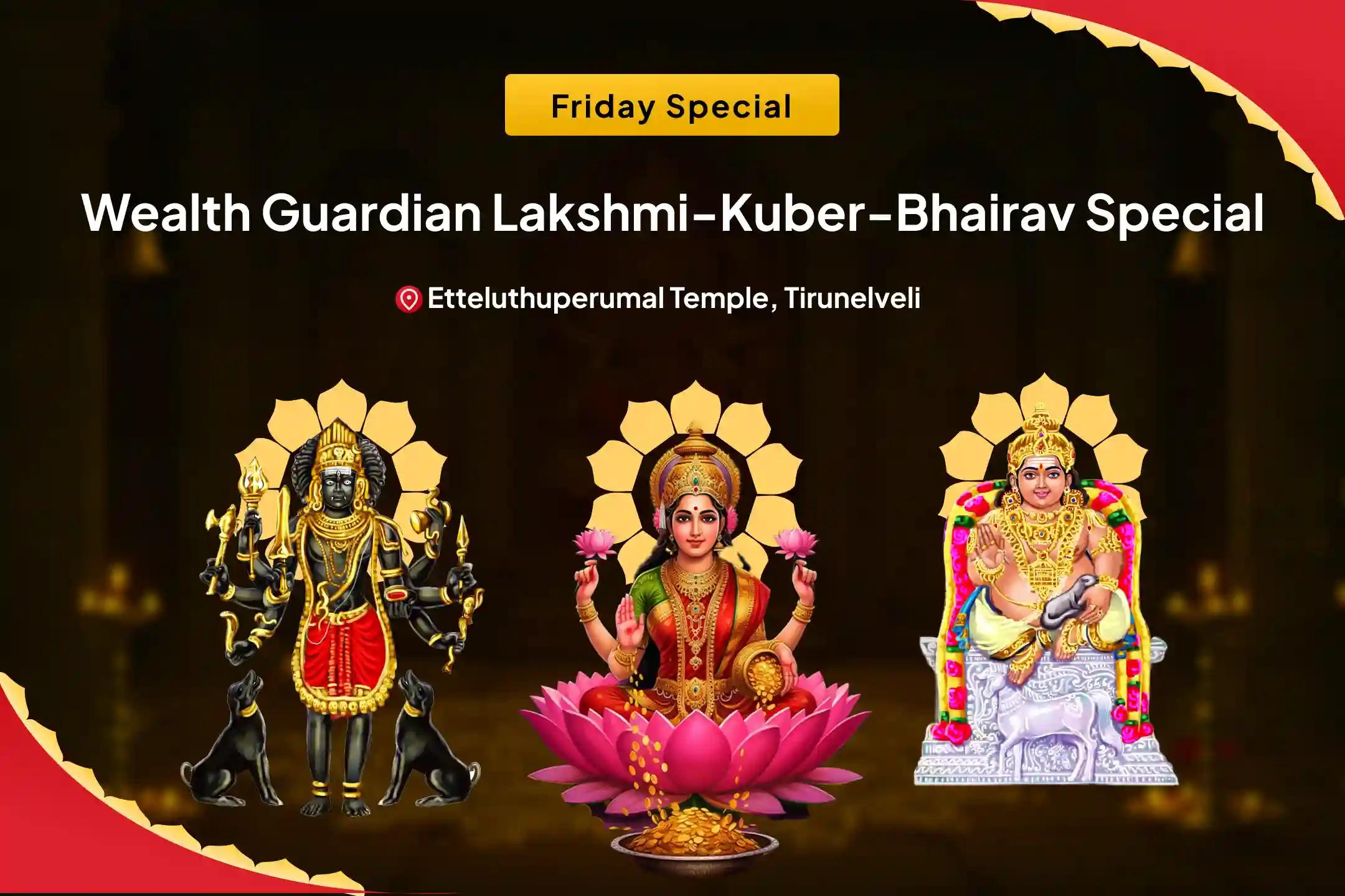 Friday Wealth Guardian Lakshmi-Kuber-Bhairav Special 11,000 Kuber Mantra Jaap, Batuk Bhairav Kavach and Shri Sukta Havan For Financial Stability, Wealth Protection, and Long-Lasting Prosperity