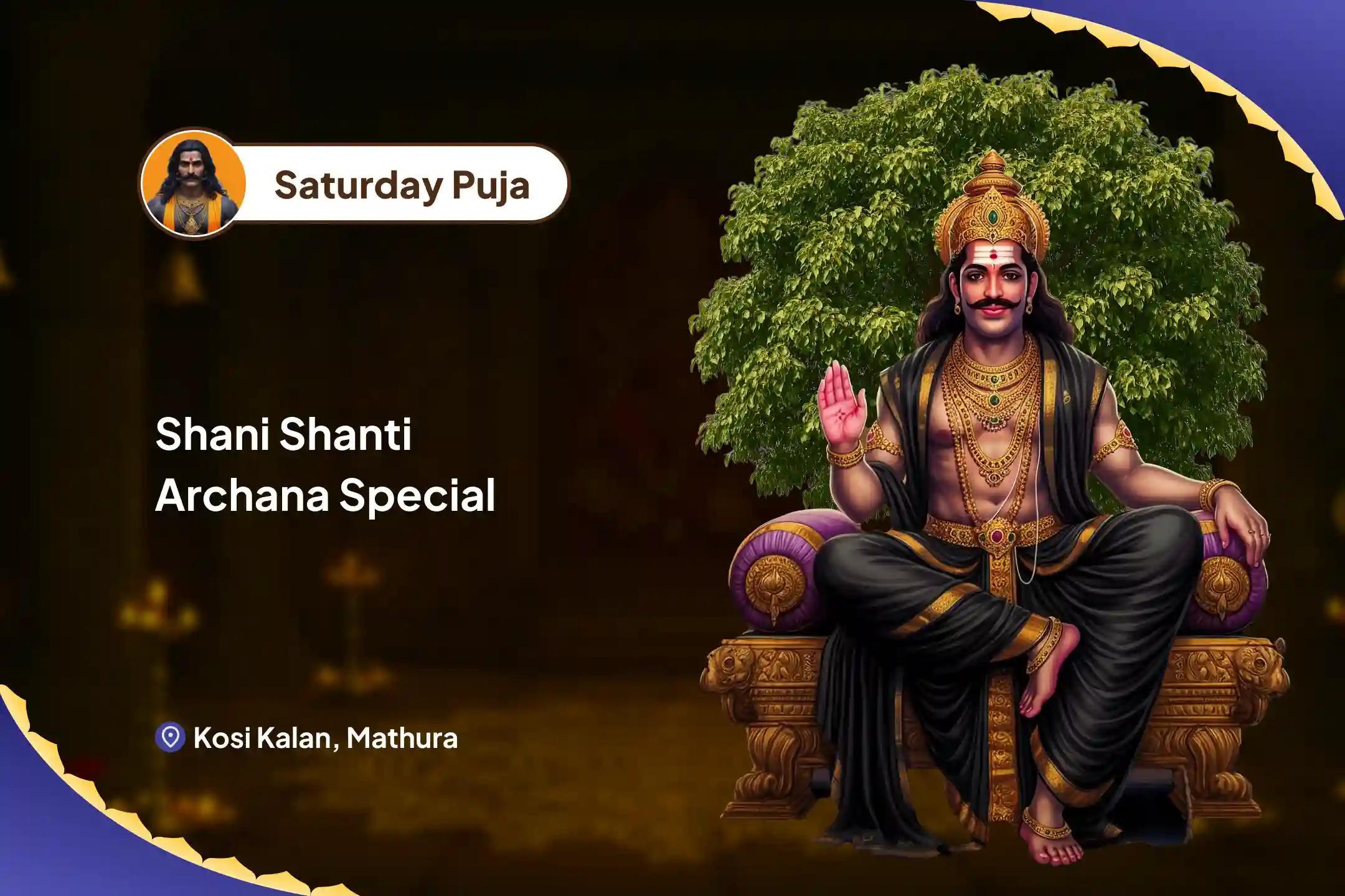 Saturday Shani Shanti Archana Special  Shani Shila Til Tel Abhishek and Peepal Tree Archana For Relief from Adversities, Misfortunes and Delays