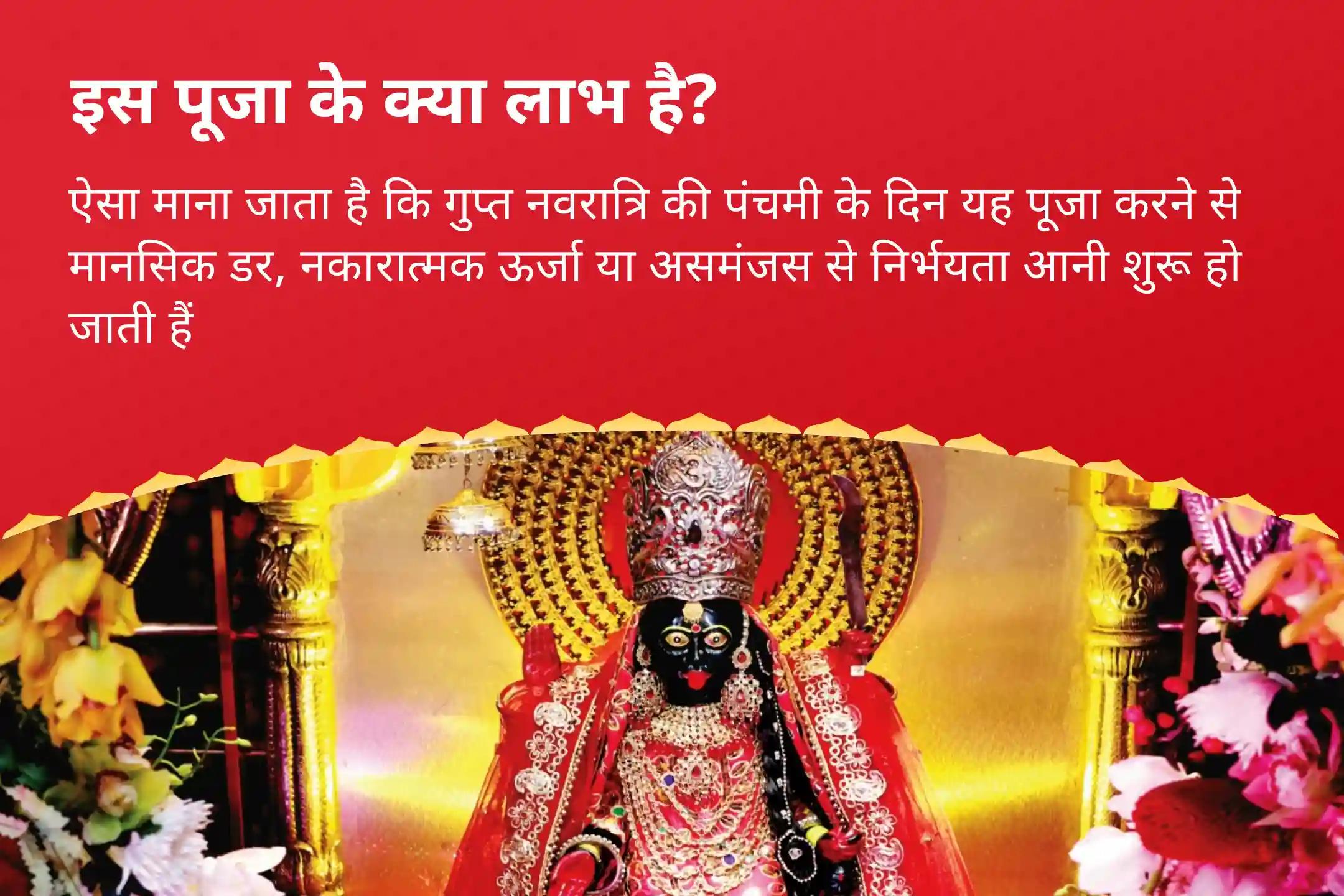 सम्पूर्ण सुरक्षा (रक्षा कवच) एवं निर्भयता के लिए गुप्त नवरात्रि पंचमी - 5वां दिन शक्तिपीठ विशेष पंच-मुखी दुर्गा 5-तत्व महा हवन