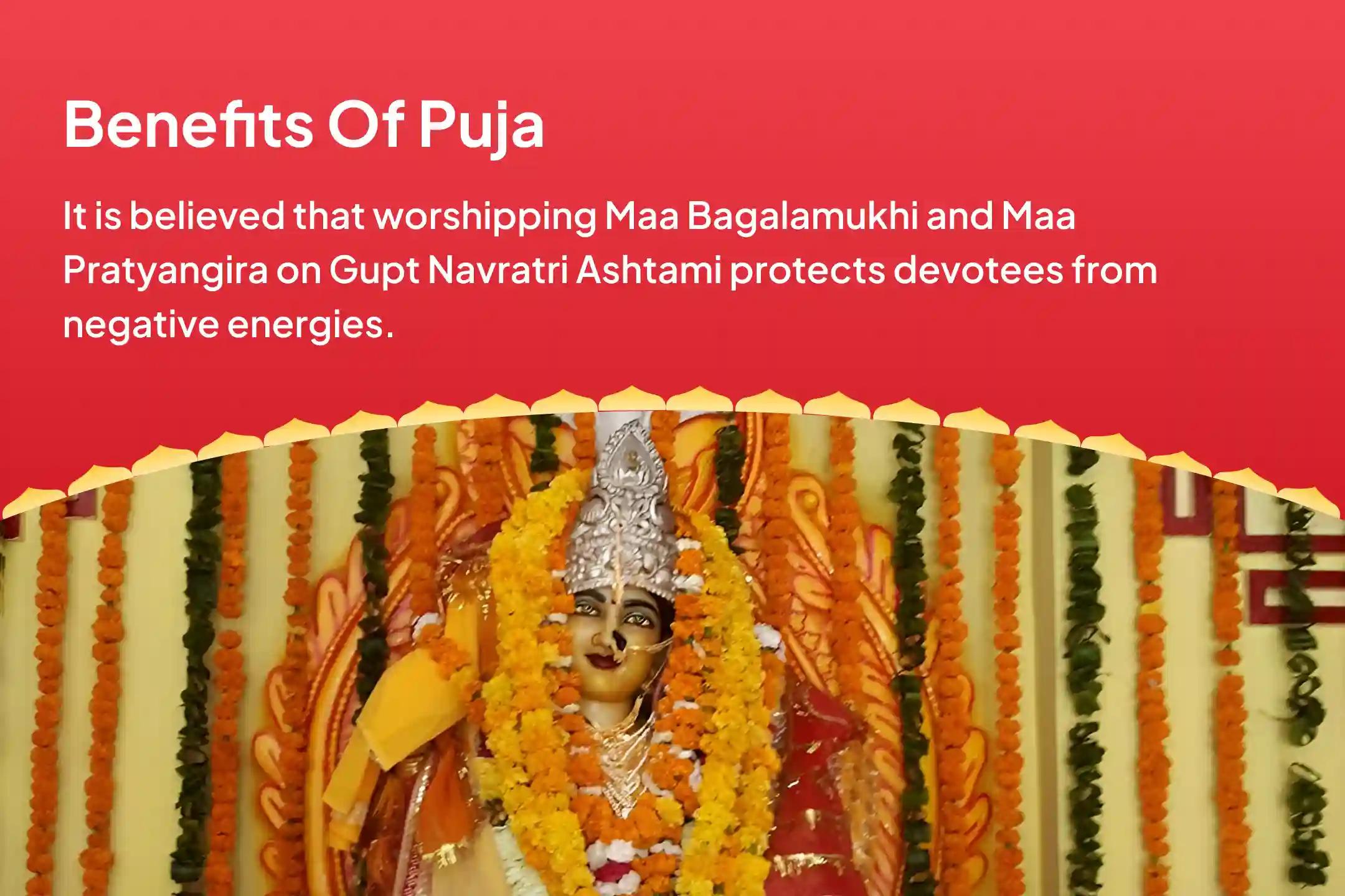 Gupt Navratri Ashtami Mahavidhya 36 Brahmin Mahanushthan Bagalamukhi-Pratyangira Kavach Path, 1,25,000 Bagalamukhi Mool Mantra Jaap and Havan for Devi's Protection to Repel Malevolent Energies and Negative Influences