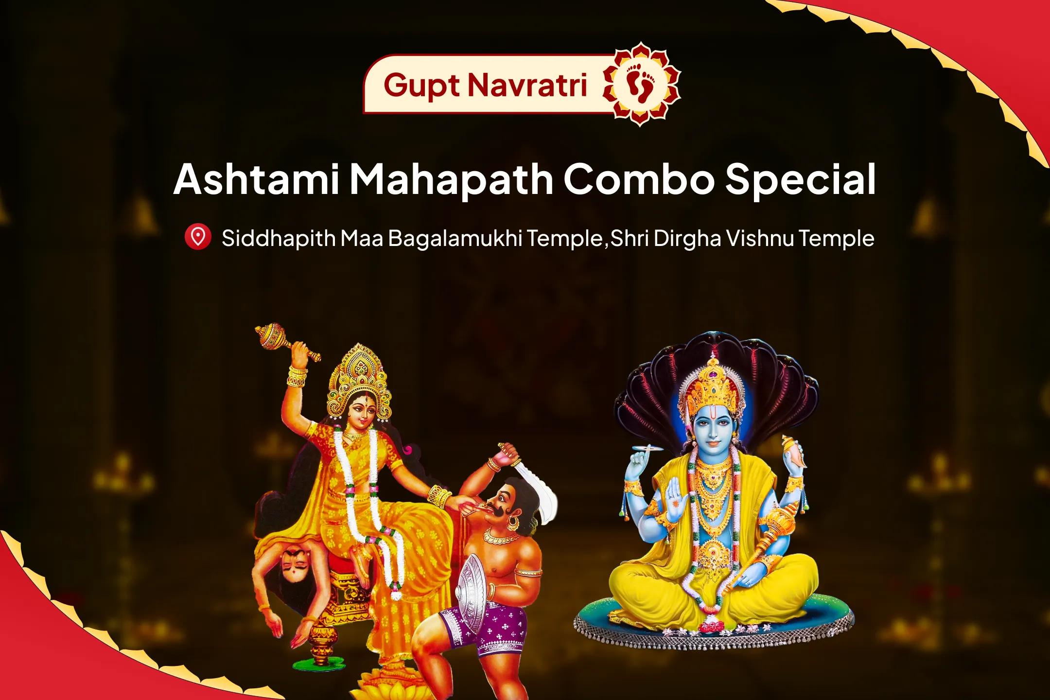 Gupt Navaratri Ashtami Mahapath Combo Special 36,000 Maa Bagalamukhi Mantra Jaap and Narayan Sudarshan Kavacham Yagya For Resolving Legal Battles, Ensuring Victory, and Removing Enmity