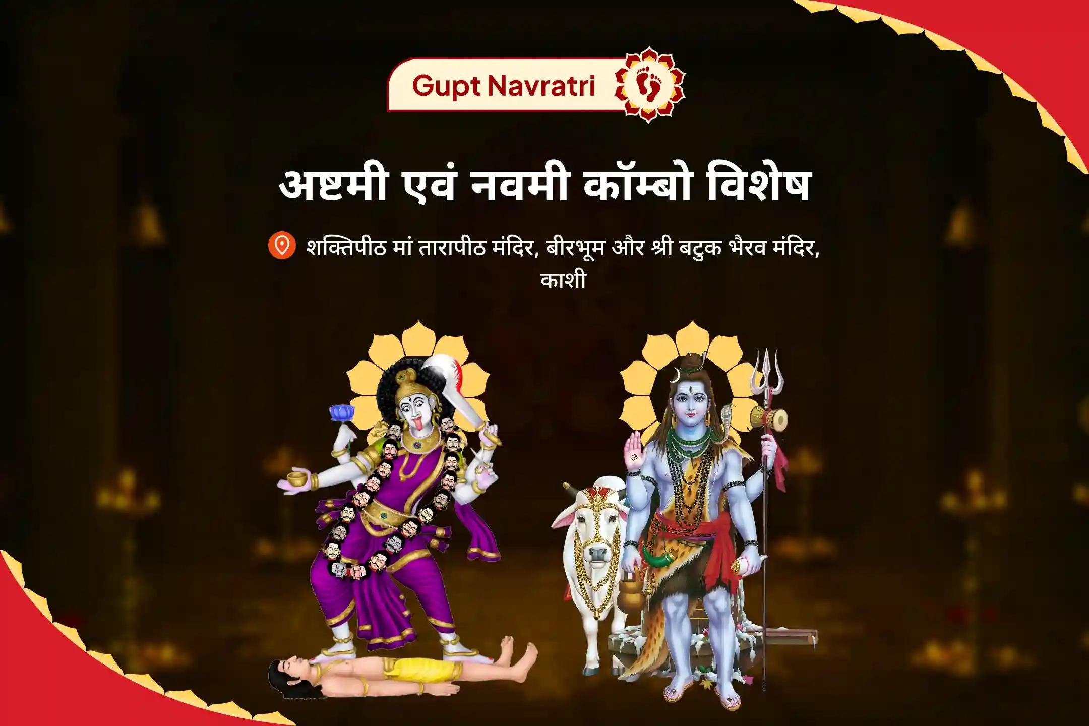 जीवन से कड़वाहट और नकारात्मकता को दूर करने के लिए गुप्त नवरात्रि अष्टमी एवं नवमी कॉम्बो विशेष अष्टमी नीलकंठेश्वर रुद्राभिषेक, मां तारा तंत्रोक्त यज्ञ एवं नवमी कन्या पूजन एवं भोज