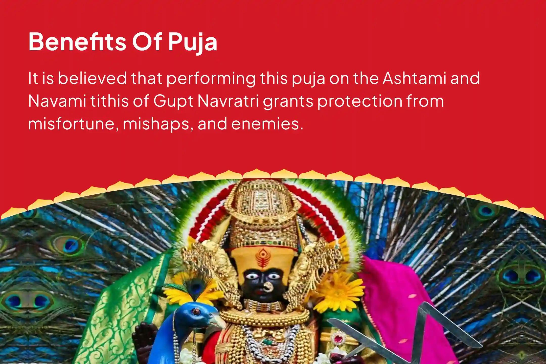 Gupt Navratri Ashtami & Navami Combo Special Ashtami Neelkhanteshwar Rudrabhishek, Maa Tara Tantrokta Yagya and Navami Kanya Pujan & Bhoj For Fierce Protection From Negativity, Toxicity and Deep Fears
