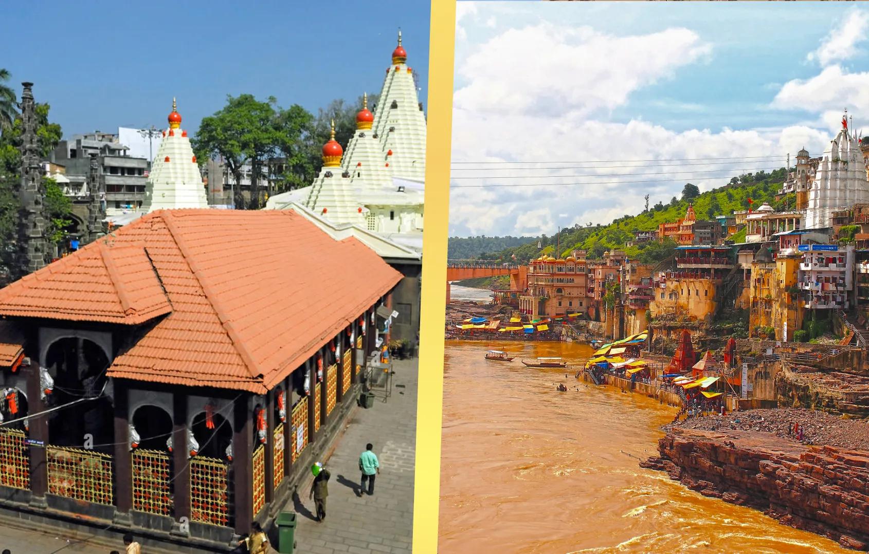 Shri Omkareshwar Jyotirlinga and Shaktipeeth Maa Mahalakshmi Ambabai Temple, Khandwa and Kolhapur