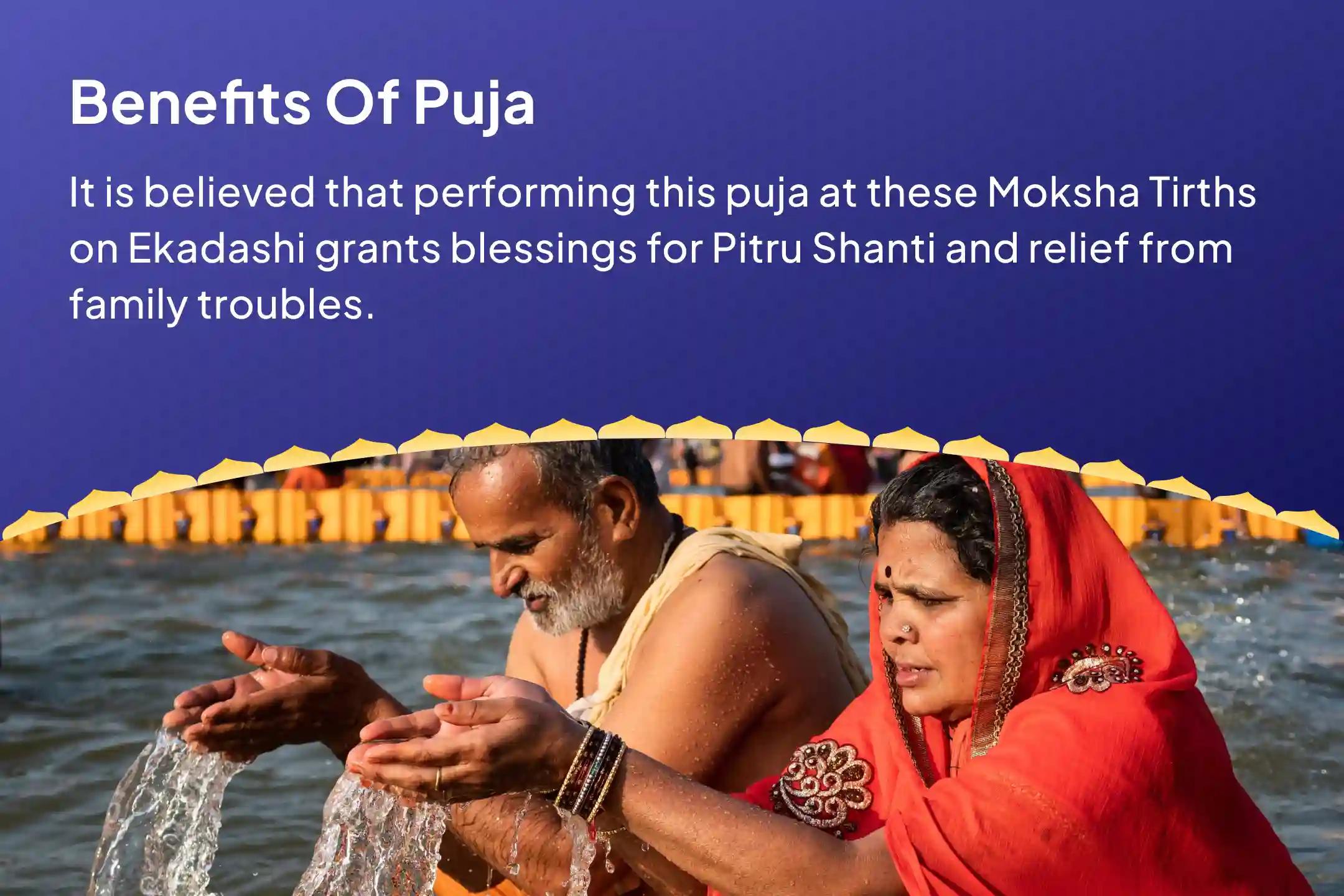 Devshayani Ekadashi Moksha Tirth Combo Special Pitru Dosh Shanti Mahapuja and Gangotri Dham Ganga Abhishek Puja for Peace of Ancestor's souls and Resolving Family Disputes