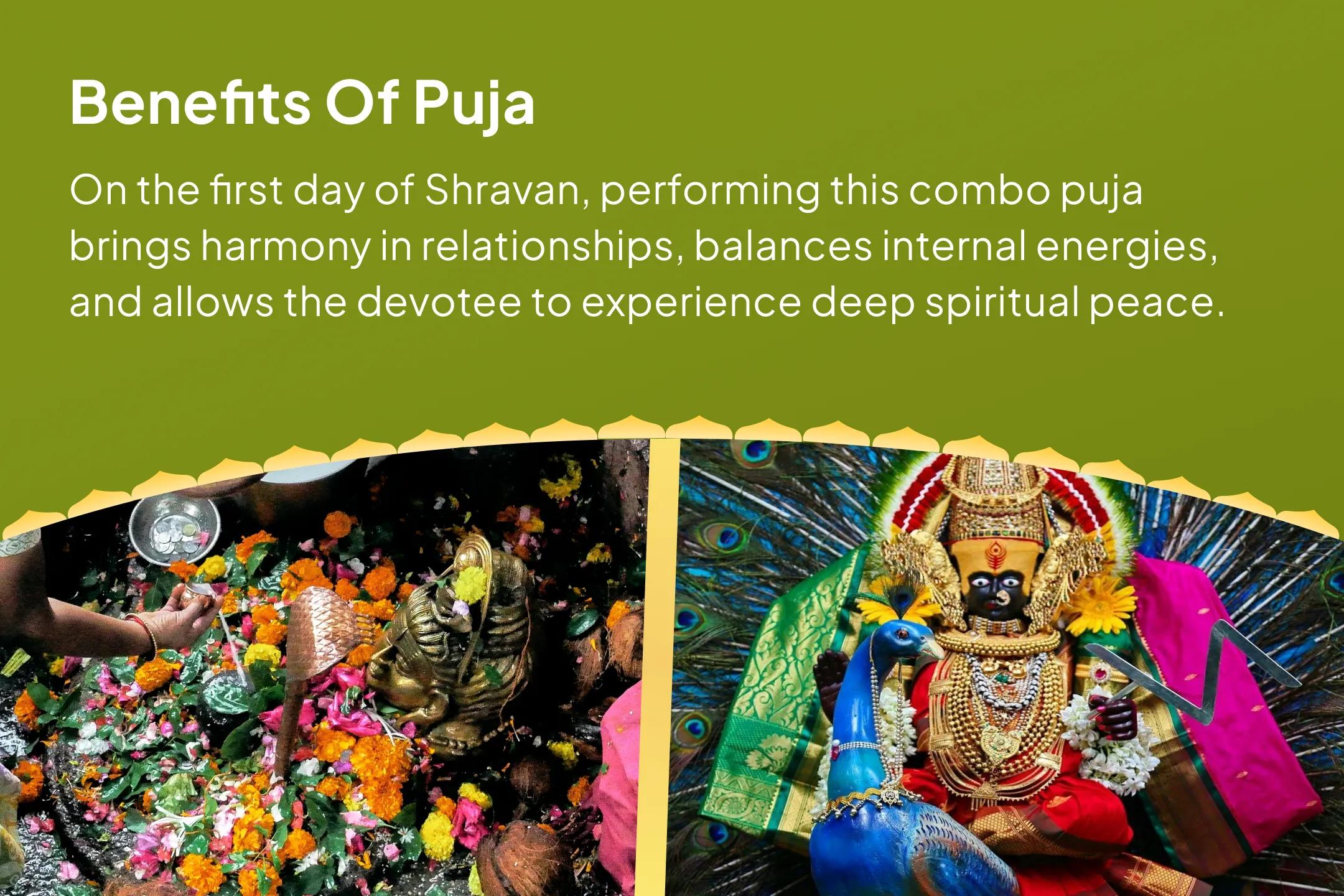 First Day of Shravan: Jyotirlinga + Shaktipeeth Special Shravan Shiva–Shakti Union Ritual at Trimbakeshwar & Kolhapur for Balancing Relationships, Inner Masculine-Feminine Energy & Spiritual Harmony