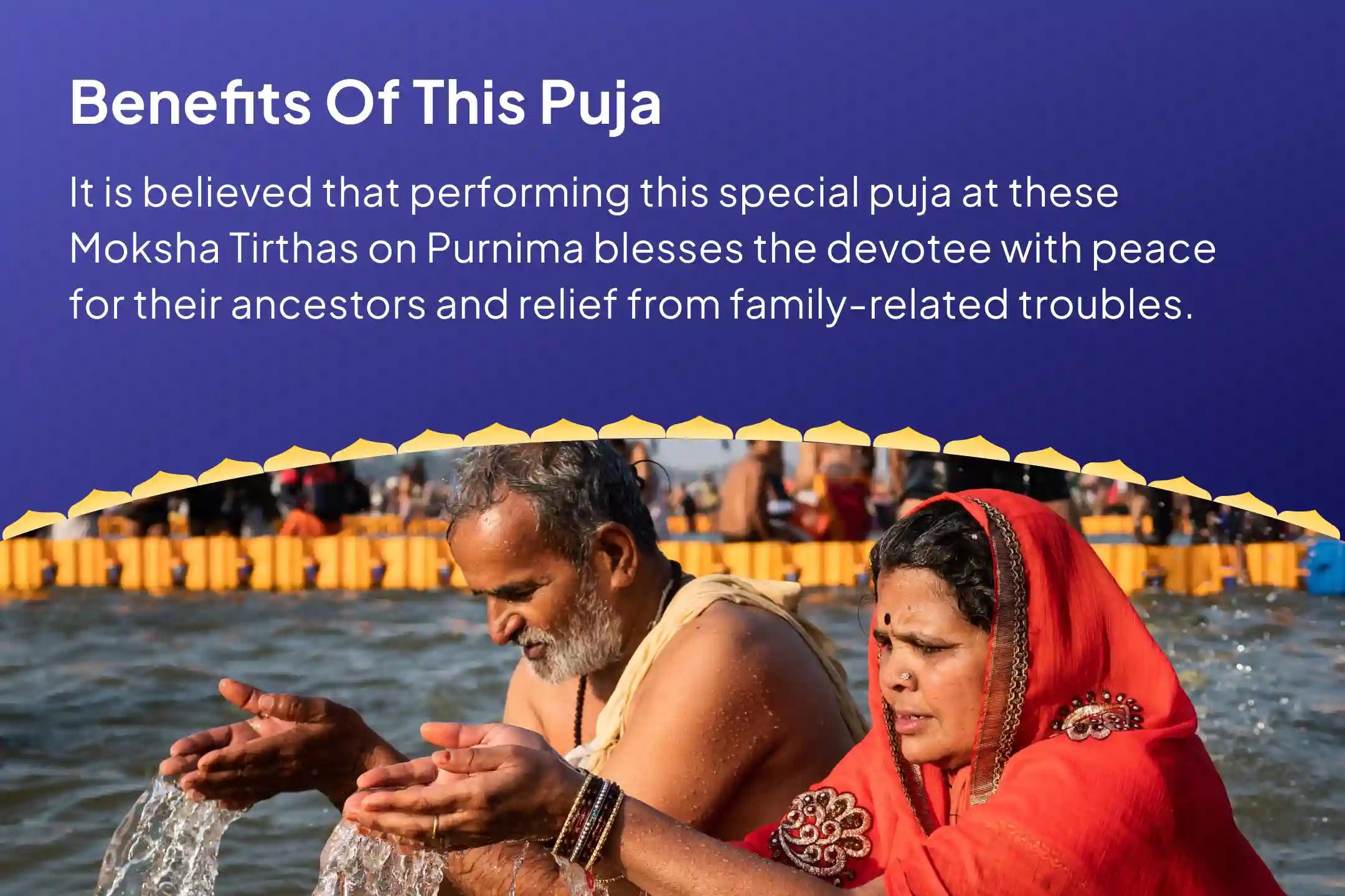Purnima Moksha Tirth Combo Special Pitru Dosh Shanti Mahapuja and Gangotri Dham Ganga Abhishek Puja For Peace of Ancestor's souls and Resolving Family Disputes