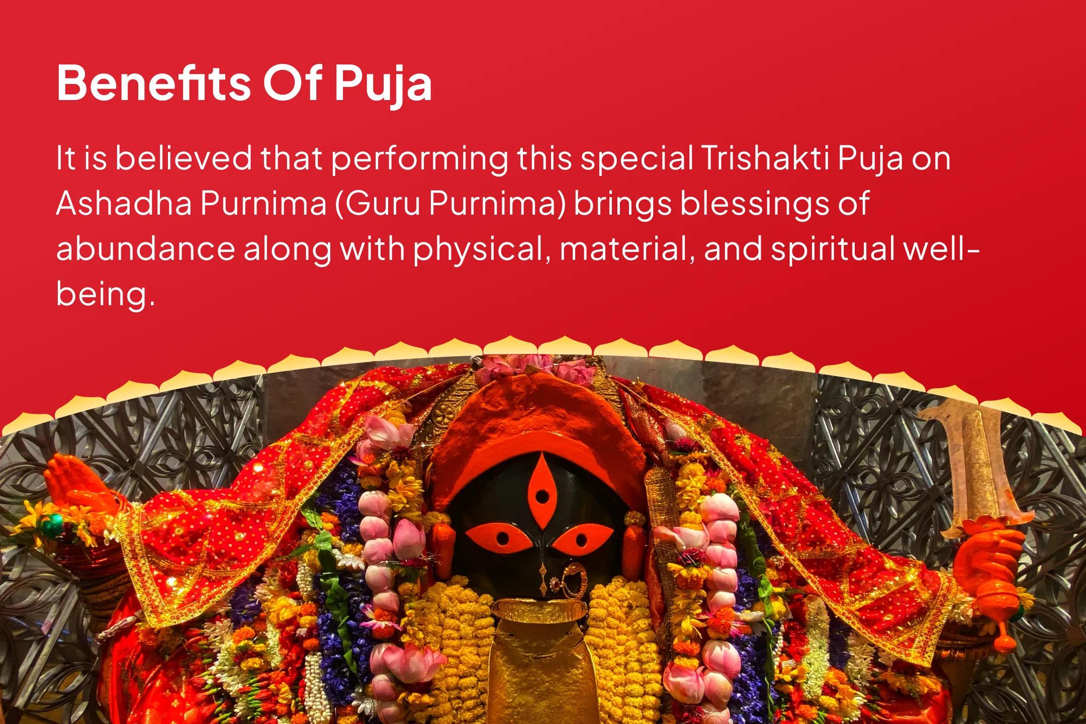 Shaktipeeth Tri-Shakti Guru Purnima Special 11,000 Durga Beej Mantra Jaap, Ashta Lakshmi Yagya and Saraswati Vandana for Physical, Material and Spiritual Well-Being and Abundance